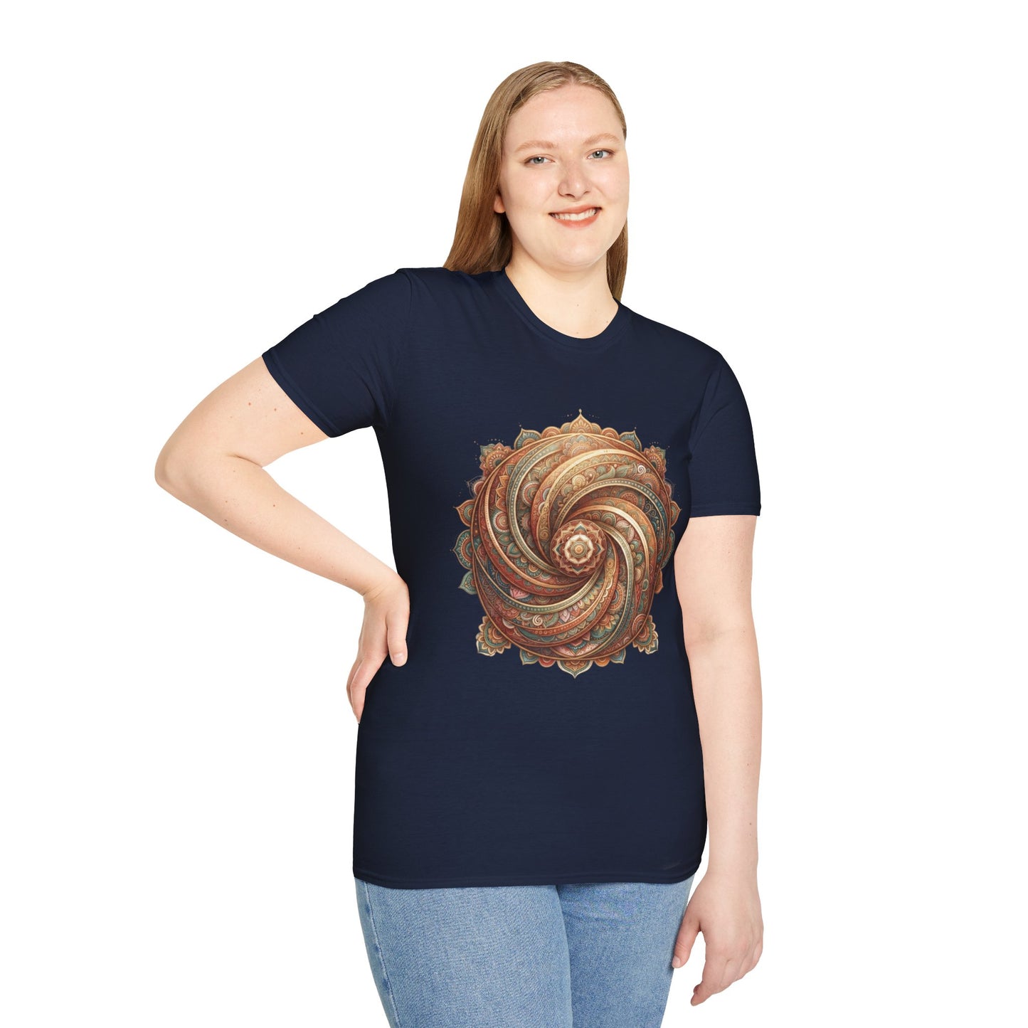 'Boho Spiral Mandala' T-Shirt