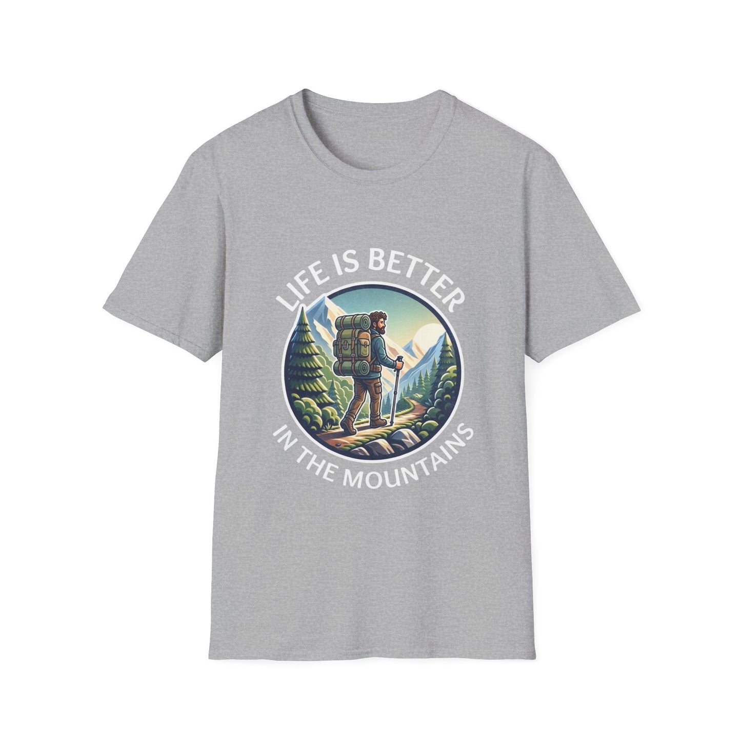 'Life is better in Mountain' Man T-Shirt
