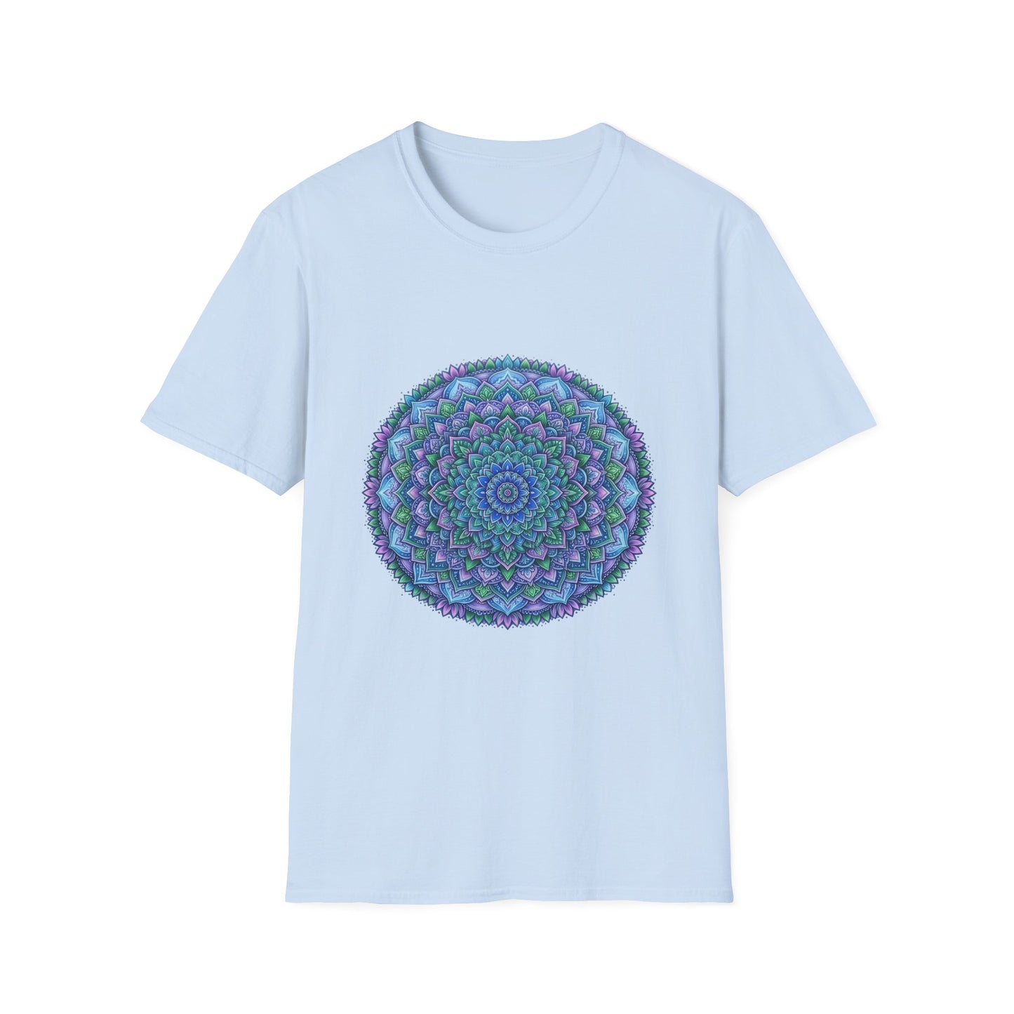 'Aqua floral print' T-Shirt