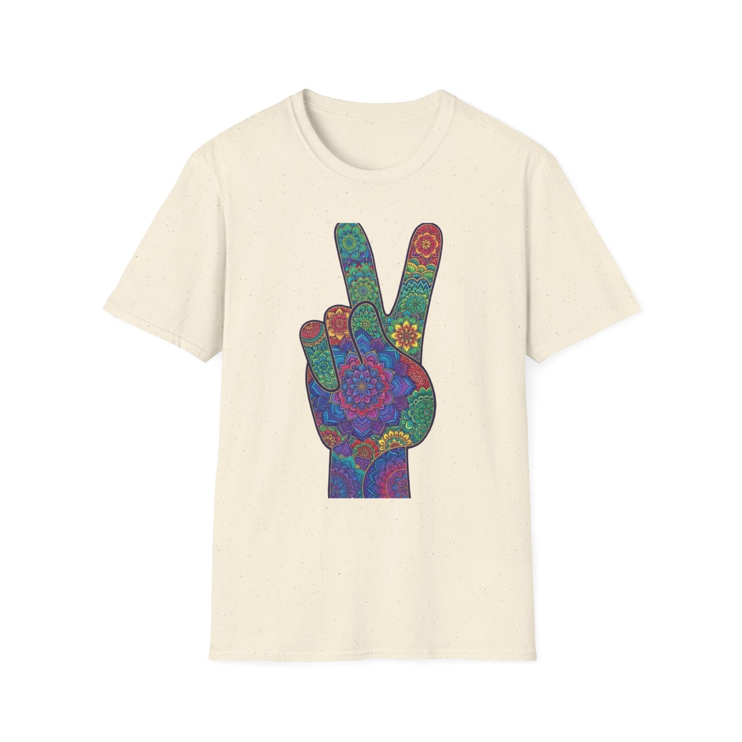 'Boho floral peace sign' T-Shirt