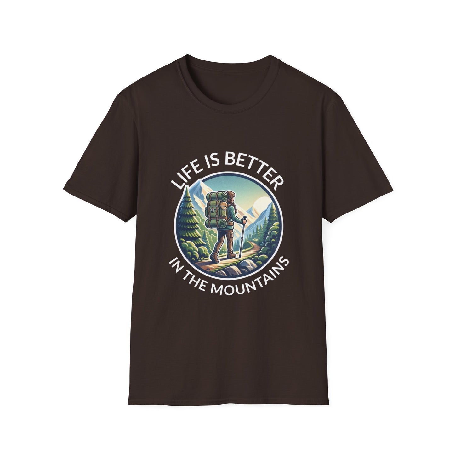 'Life is better in Mountains' Woman T-Shirt