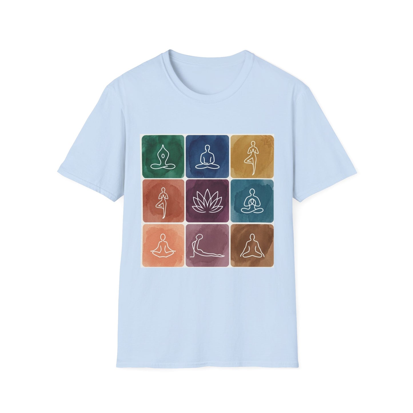 'Yoga Pose Grid' T-Shirt