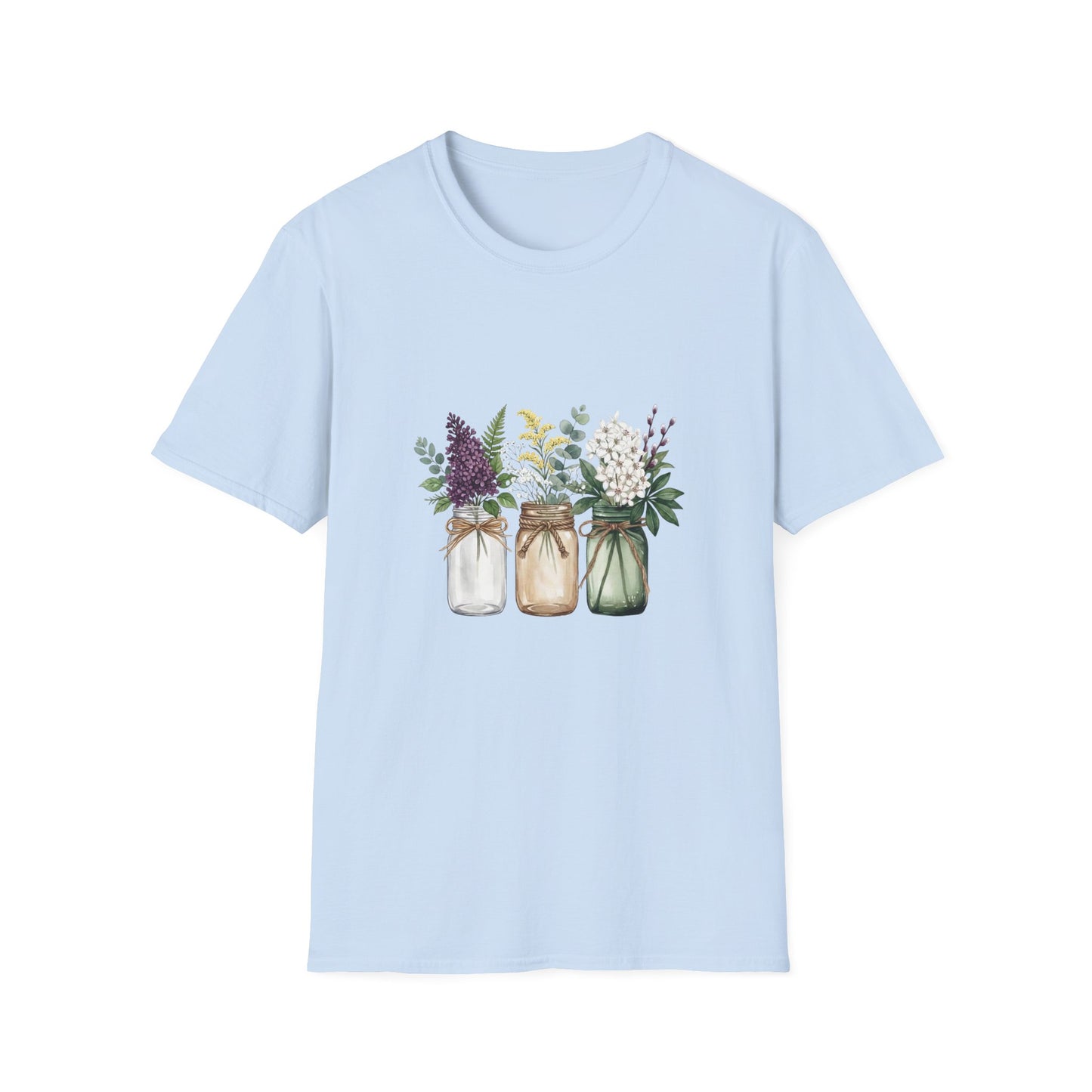 'Floral Mason Jar' T-Shirt
