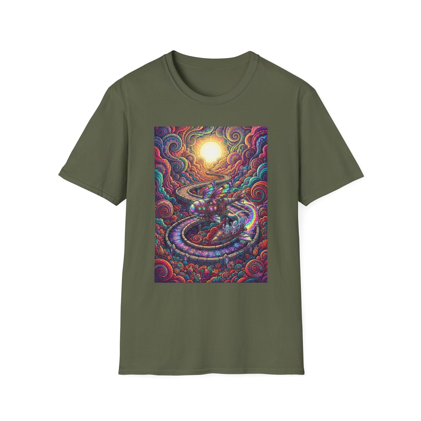 'Psychedelic Sunrise Path' T-Shirt