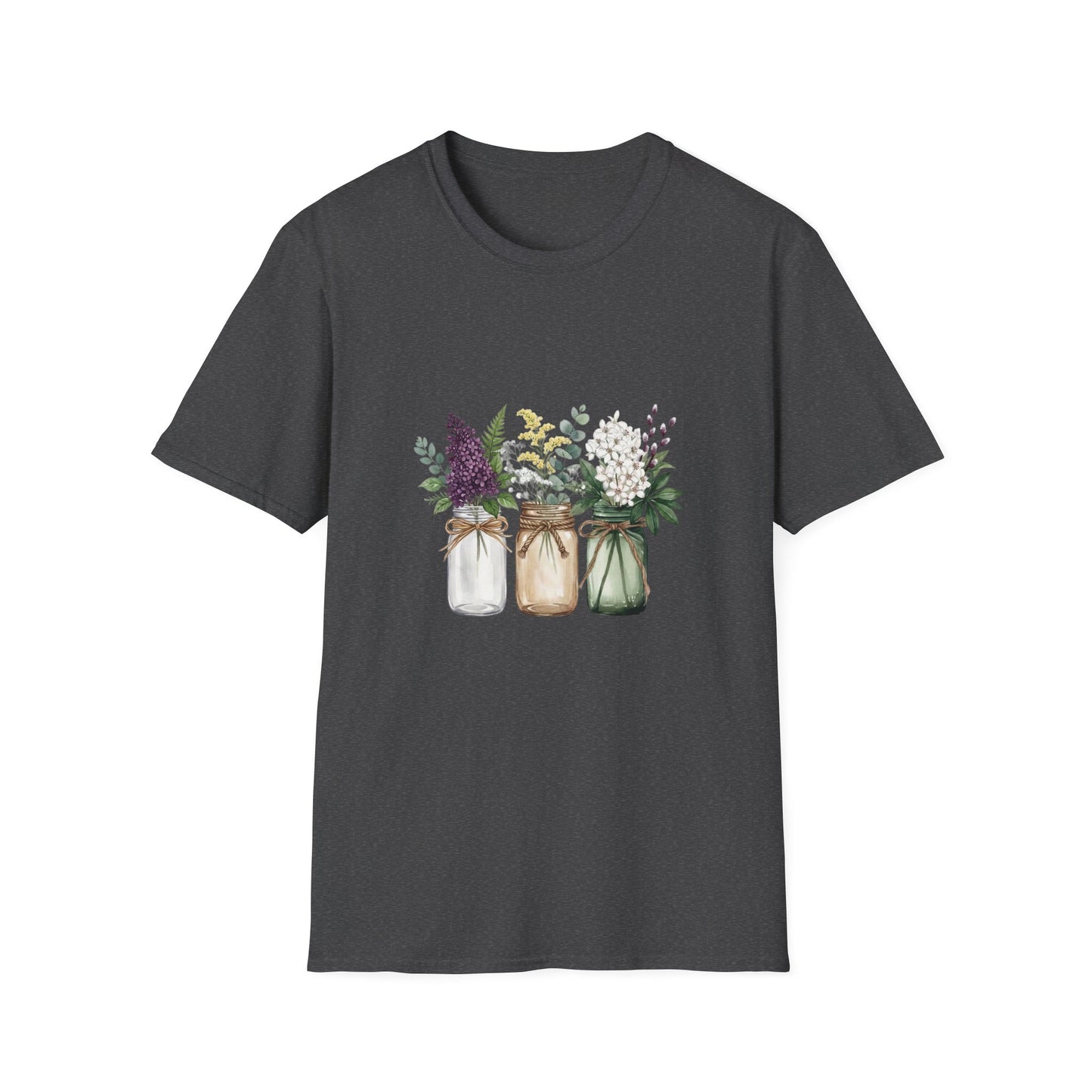 'Floral Mason Jar' T-Shirt