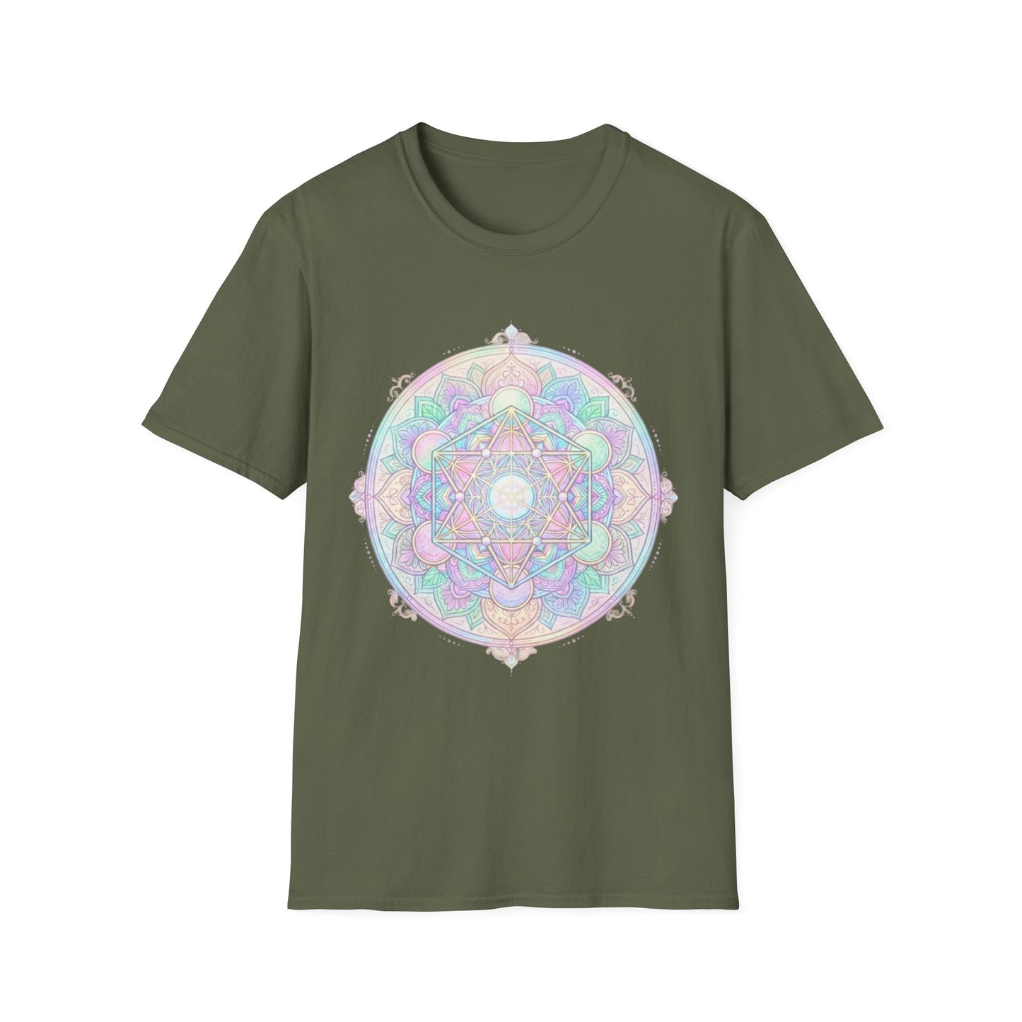 'Pastel Metatron Mandala' T-Shirt
