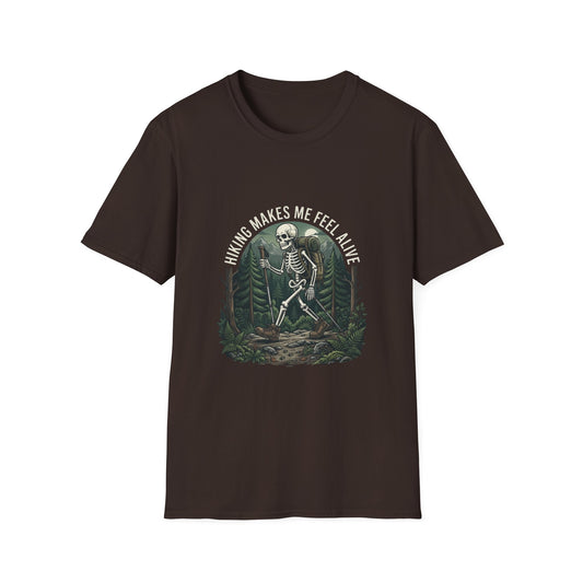'Hiking makes me feel alive' T-Shirt