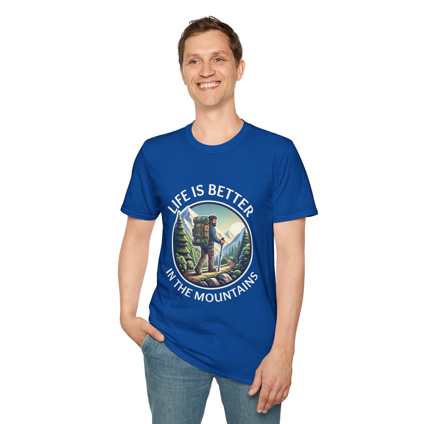 'Life is better in Mountain' Man T-Shirt