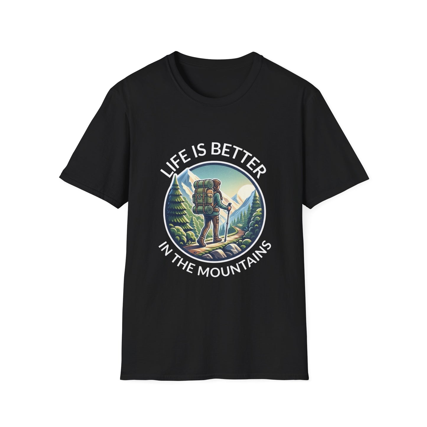 'Life is better in Mountains' Woman T-Shirt