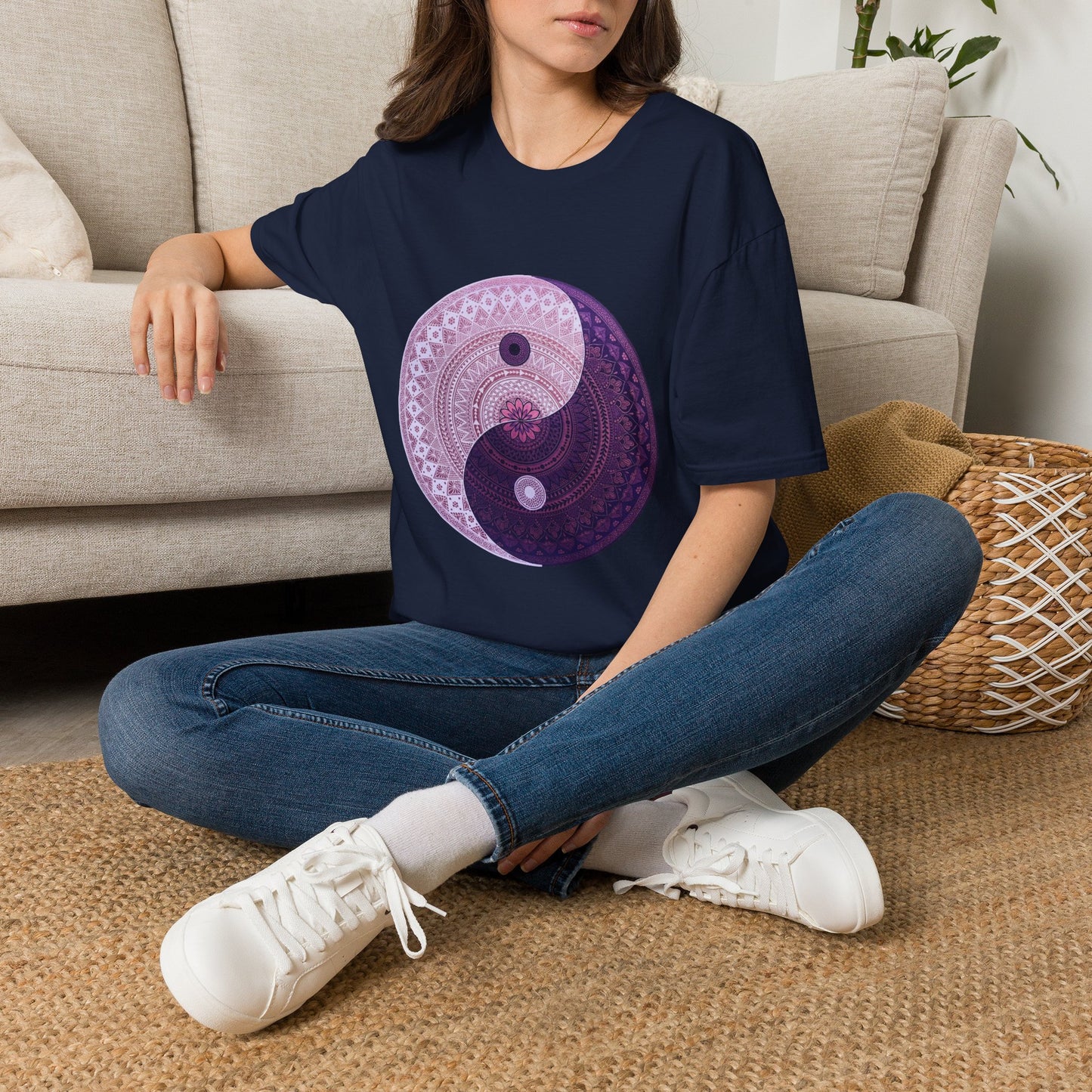 'Yin Yang Mandala' T-Shirt