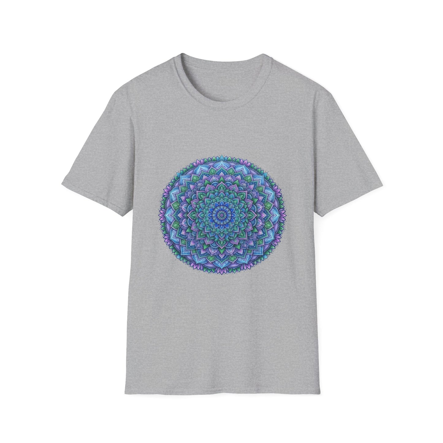 'Aqua floral print' T-Shirt