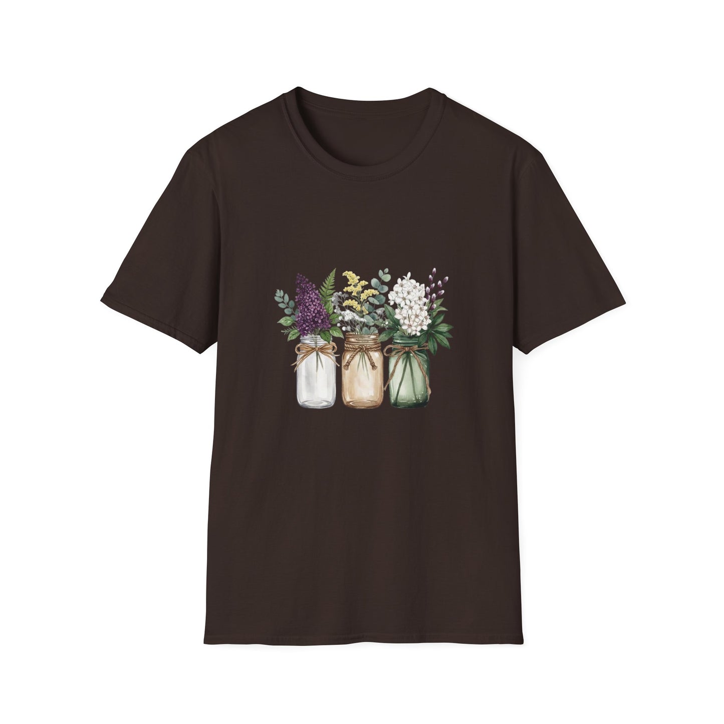 'Floral Mason Jar' T-Shirt