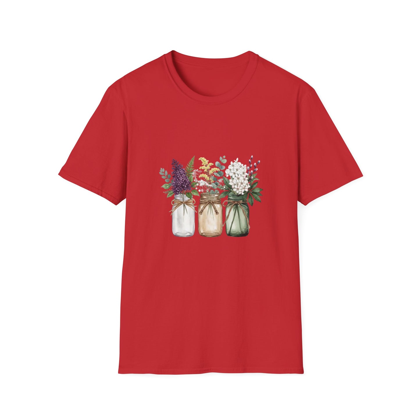 'Floral Mason Jar' T-Shirt