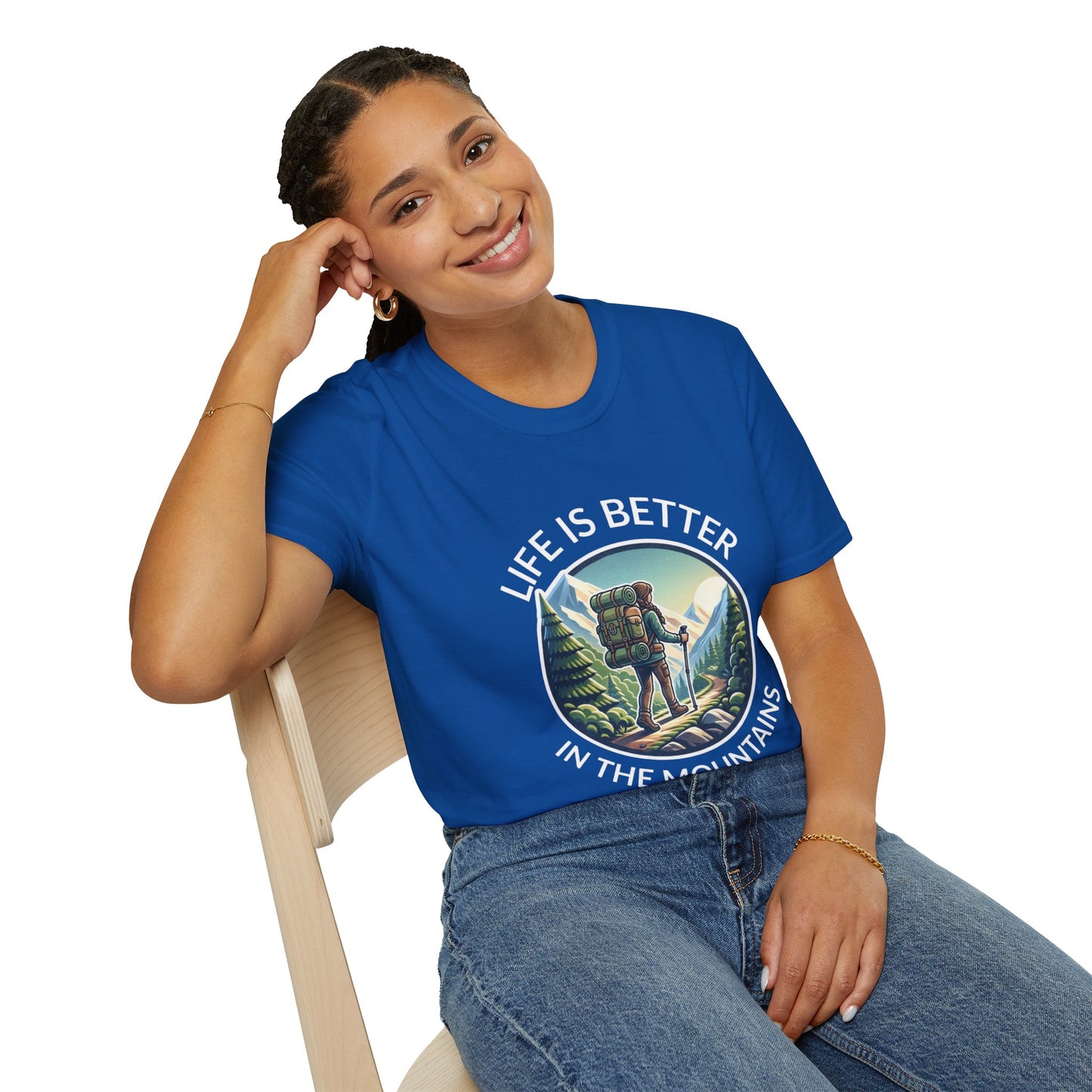 'Life is better in Mountains' Woman T-Shirt