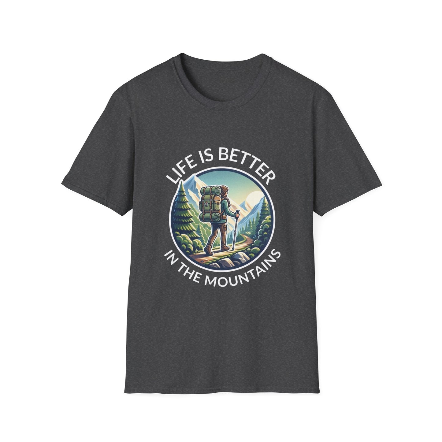 'Life is better in Mountains' Woman T-Shirt