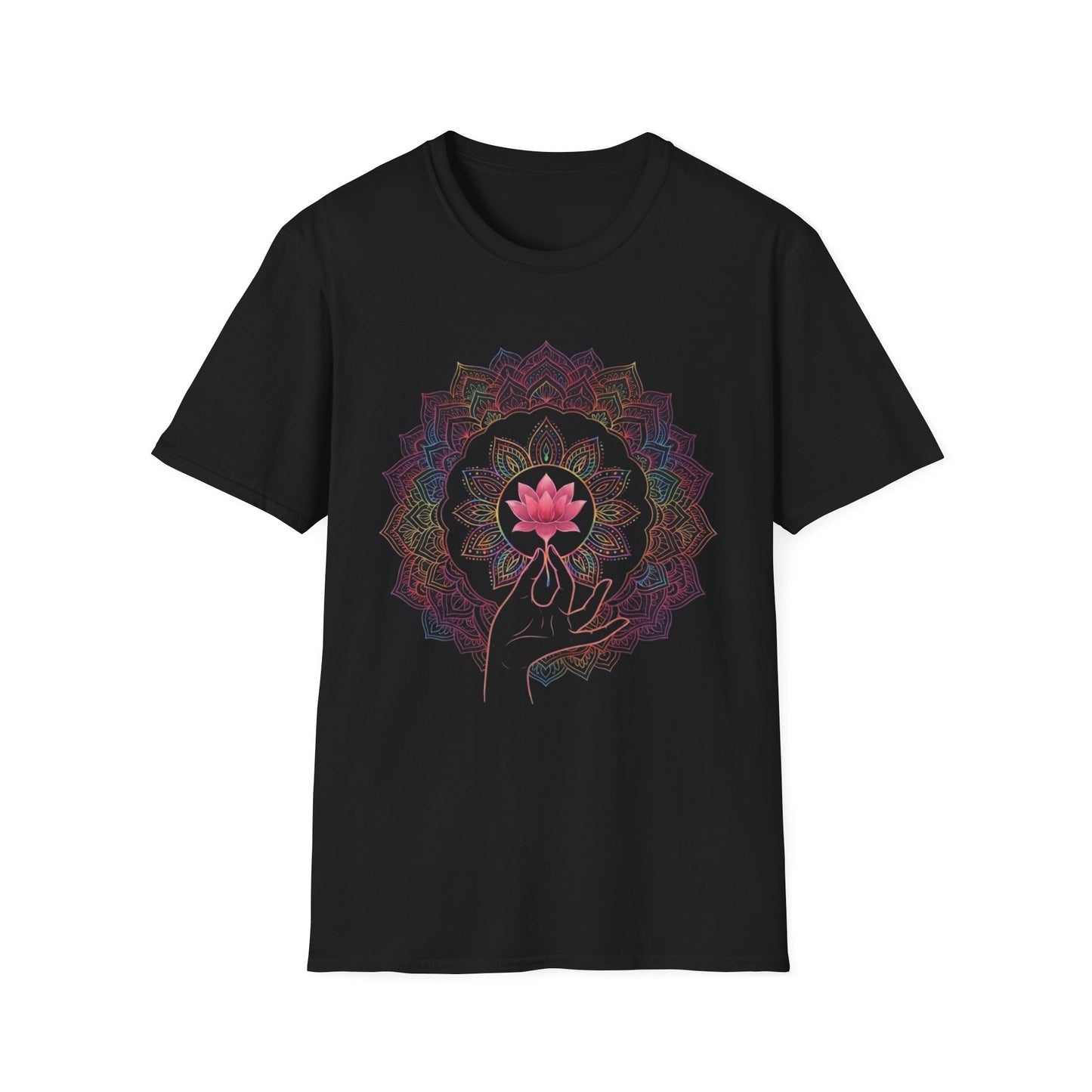 'Lotus in hand Mandala' T-Shirt