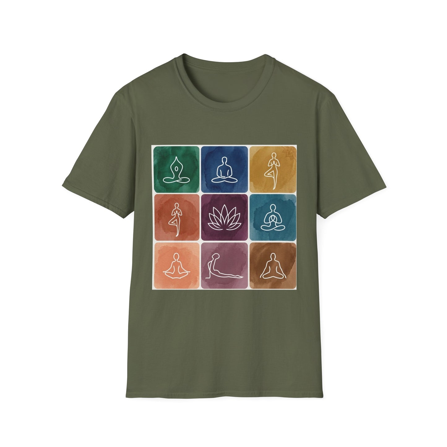 'Yoga Pose Grid' T-Shirt