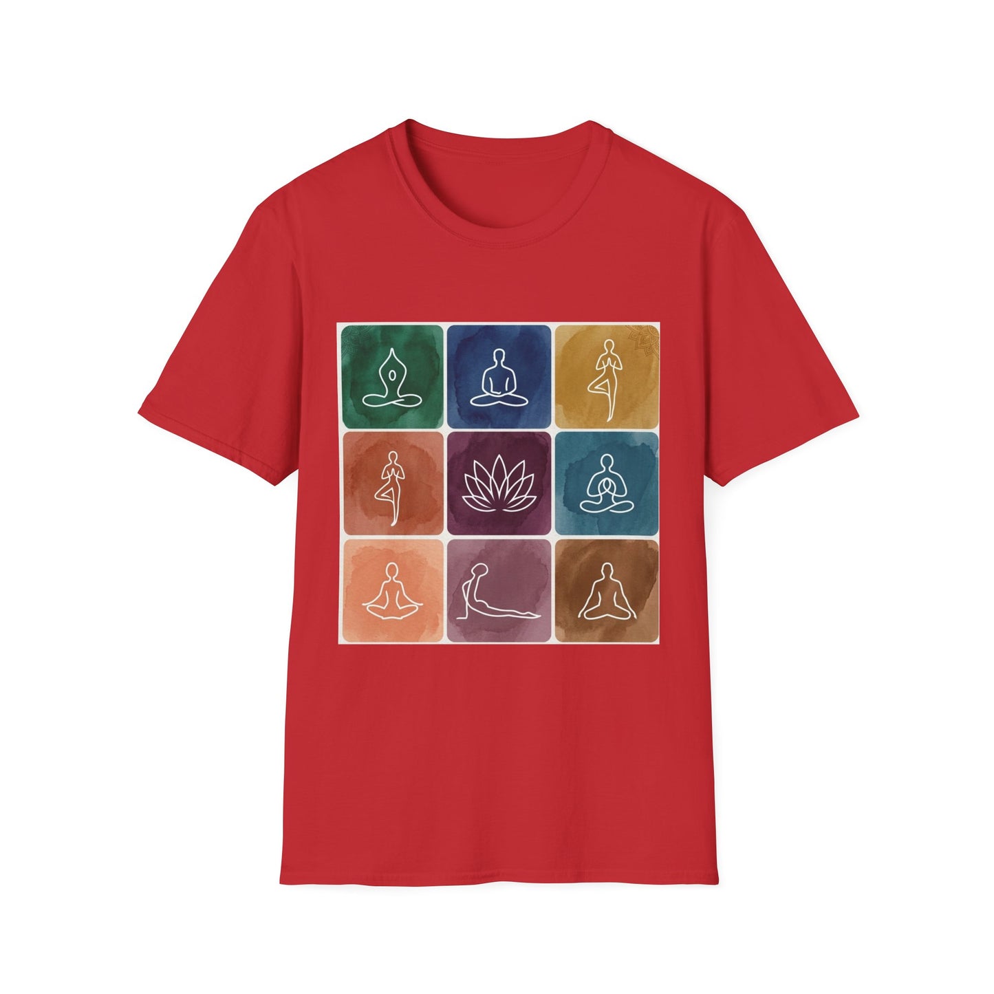 'Yoga Pose Grid' T-Shirt