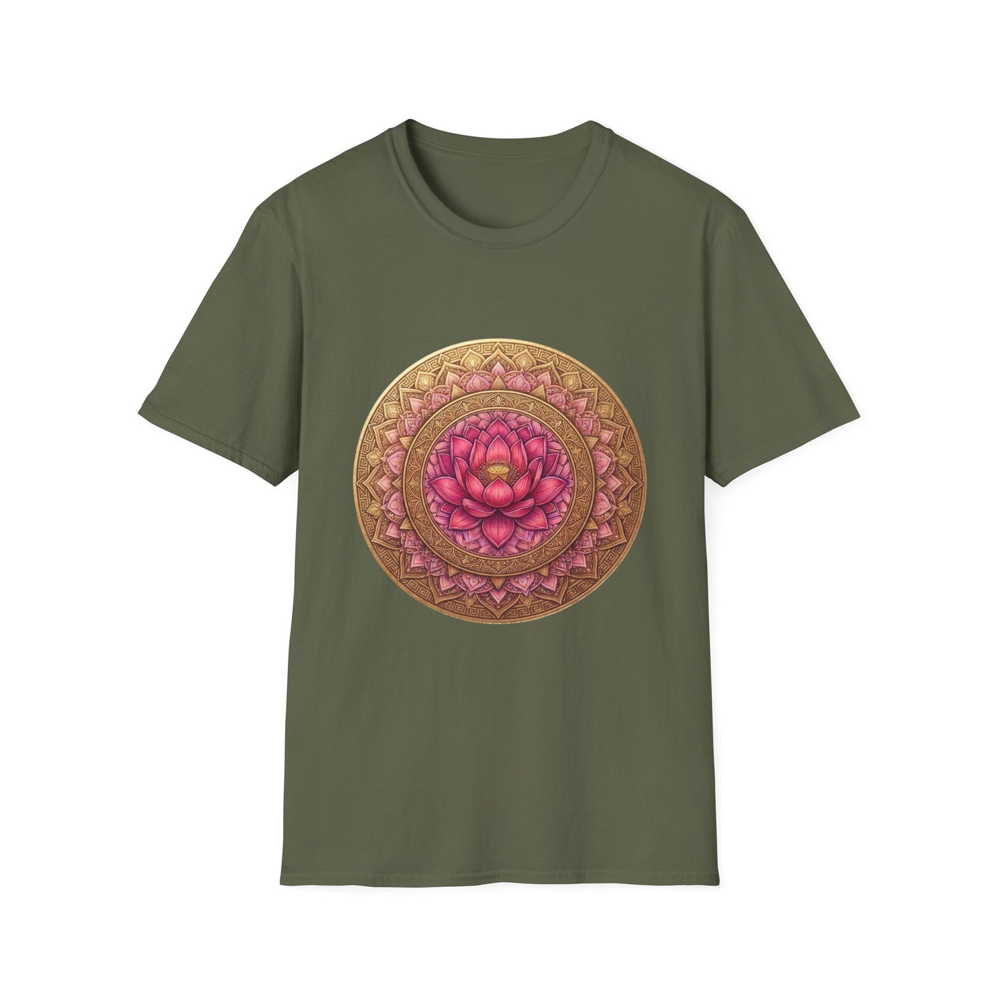 'Pink Floral Lotus' T-Shirt