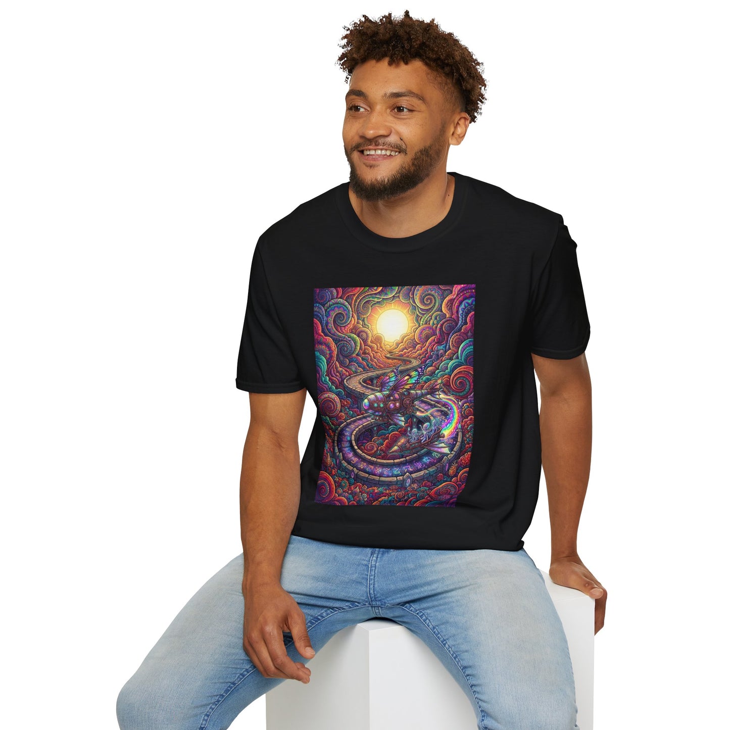 'Psychedelic Sunrise Path' T-Shirt