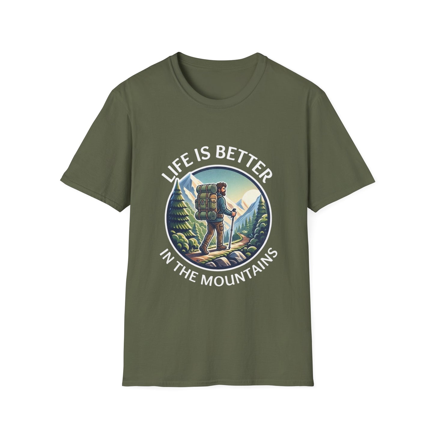 'Life is better in Mountain' Man T-Shirt