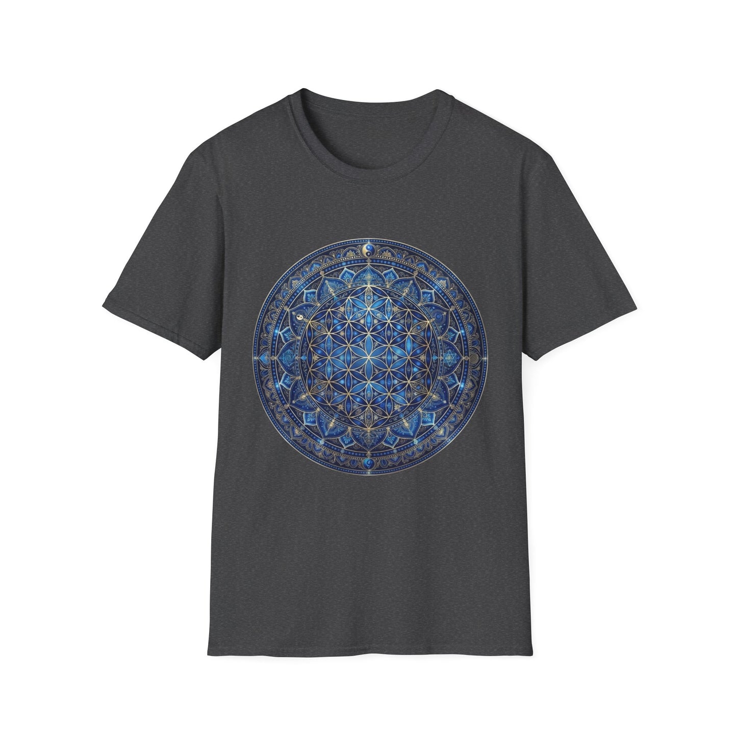 'Blue Flower of life Mandala' T-Shirt
