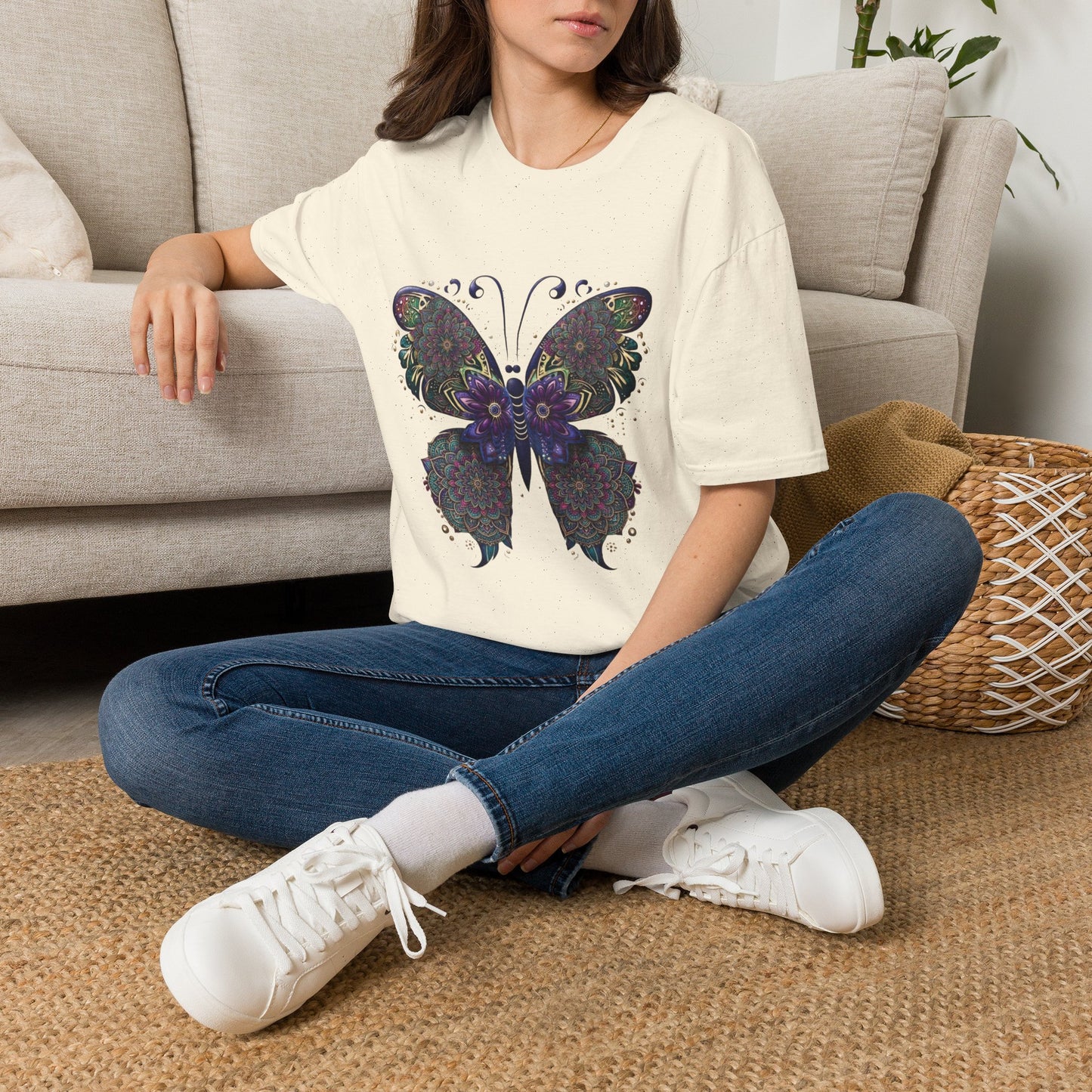 'Floral Butterfly' T-Shirt