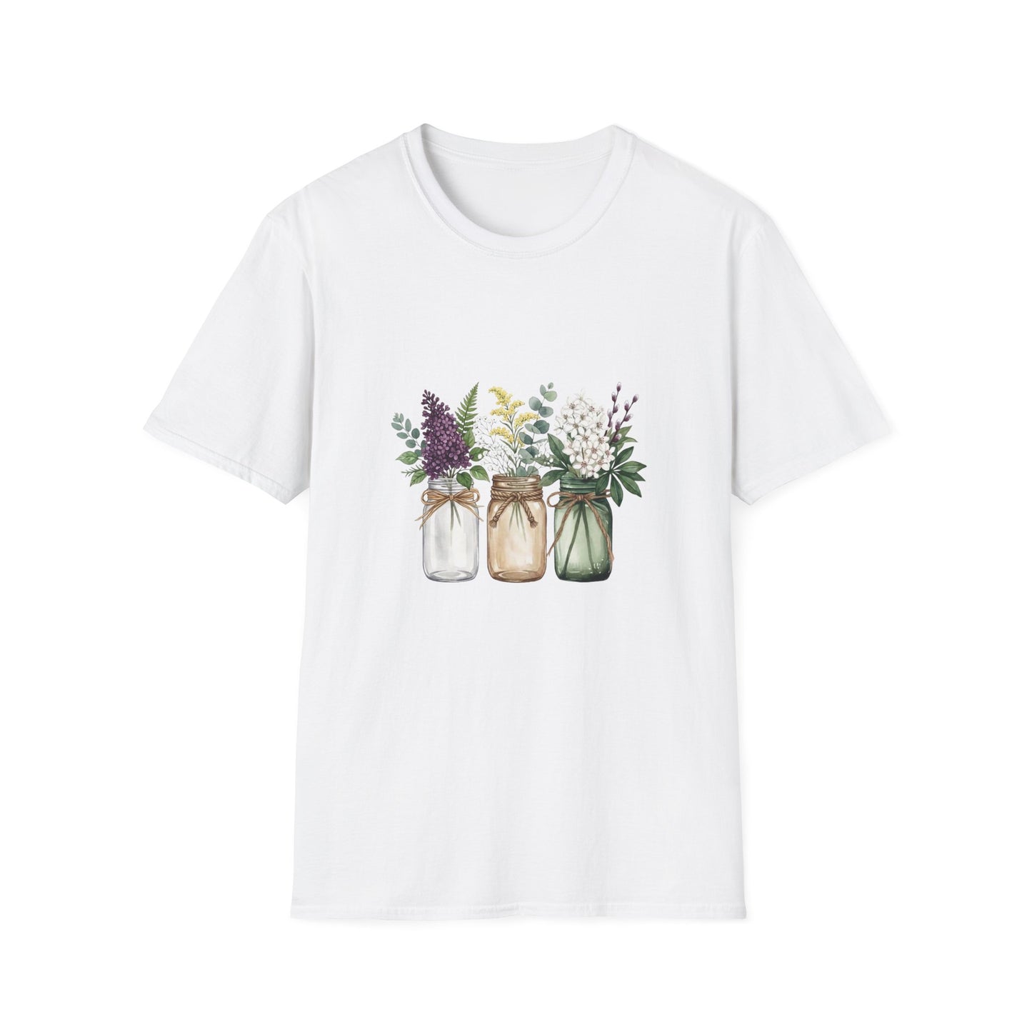 'Floral Mason Jar' T-Shirt