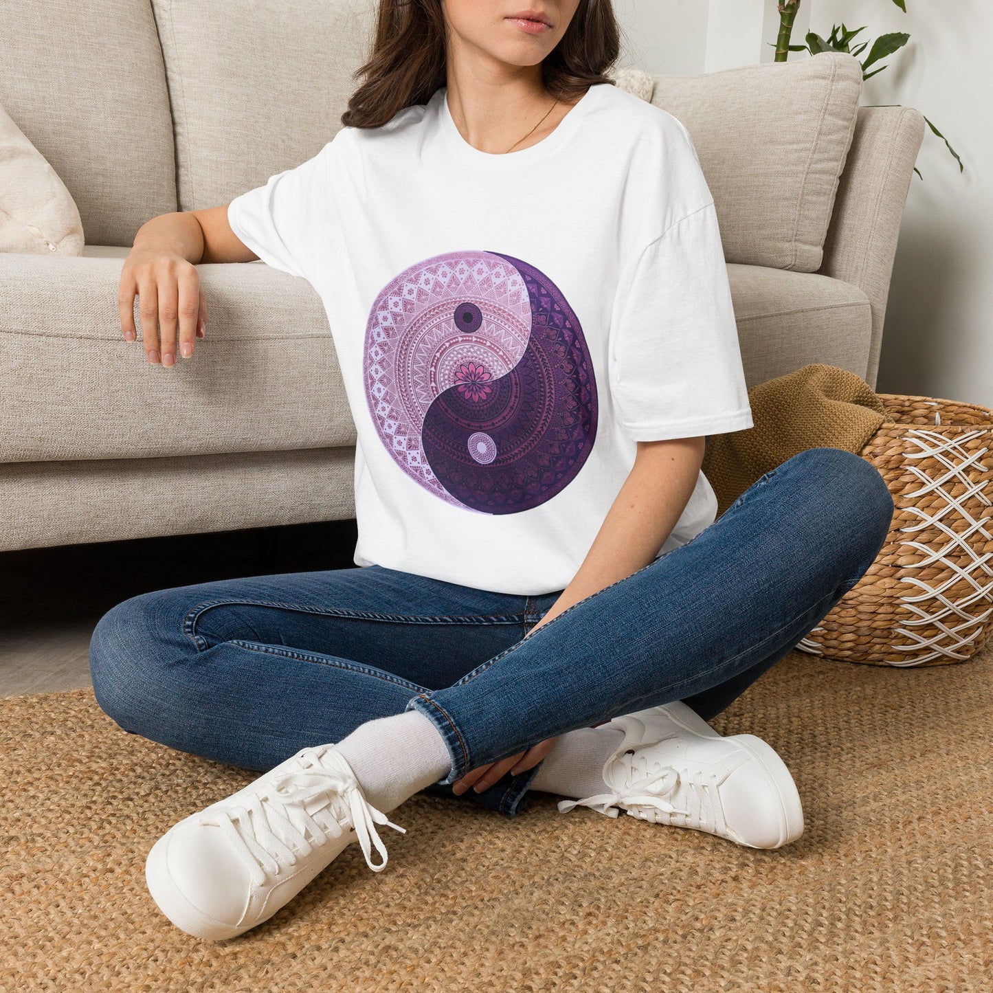 'Yin Yang Mandala' T-Shirt