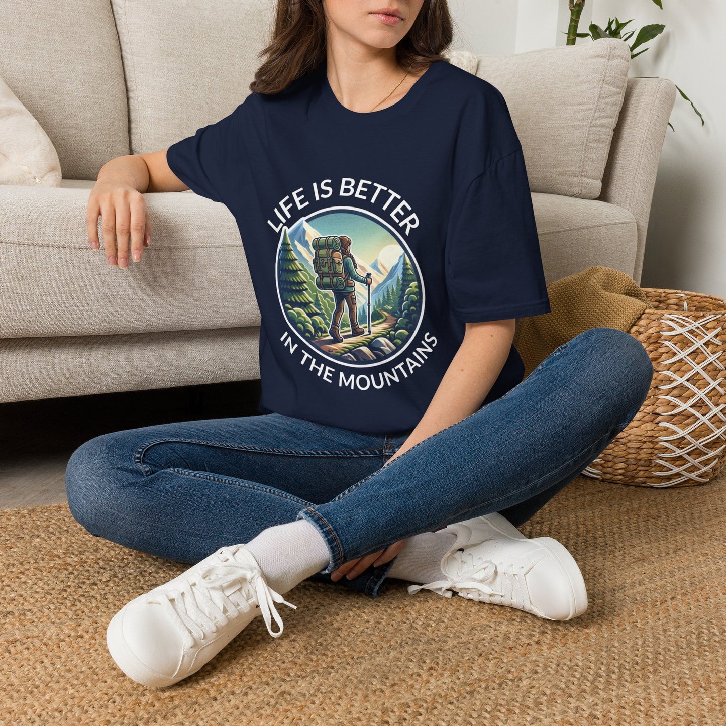 'Life is better in Mountains' Woman T-Shirt