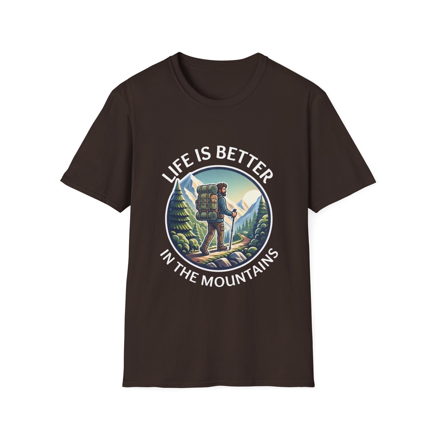'Life is better in Mountain' Man T-Shirt