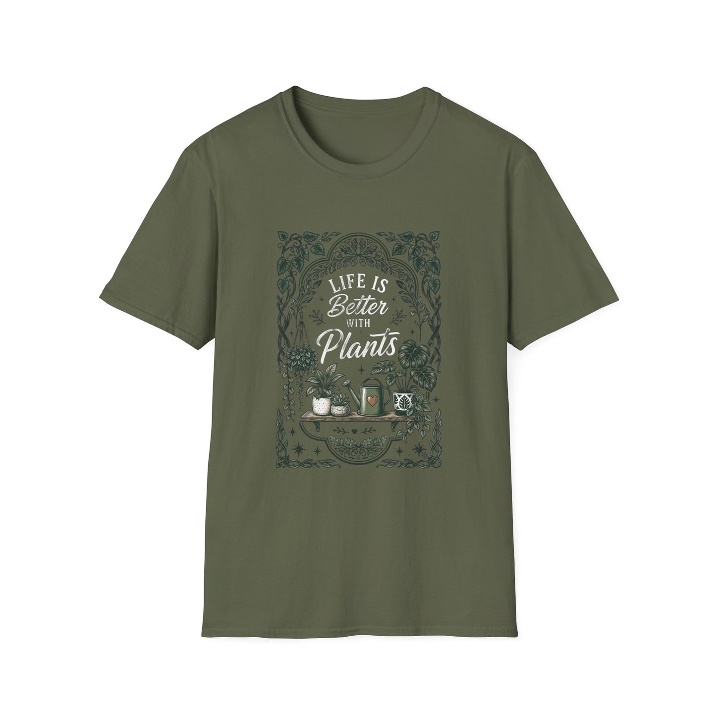 'Life is better with plants' T-Shirt