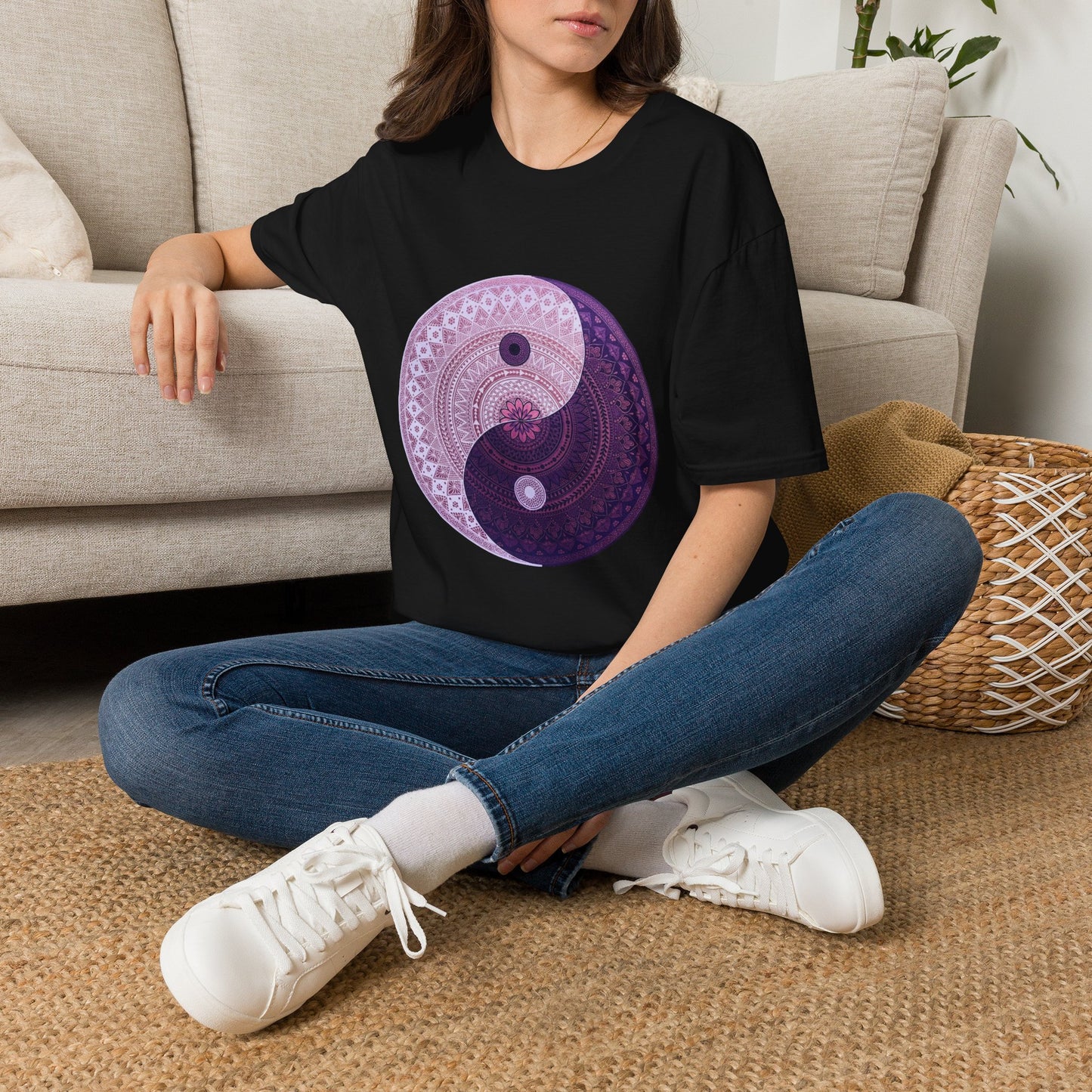 'Yin Yang Mandala' T-Shirt