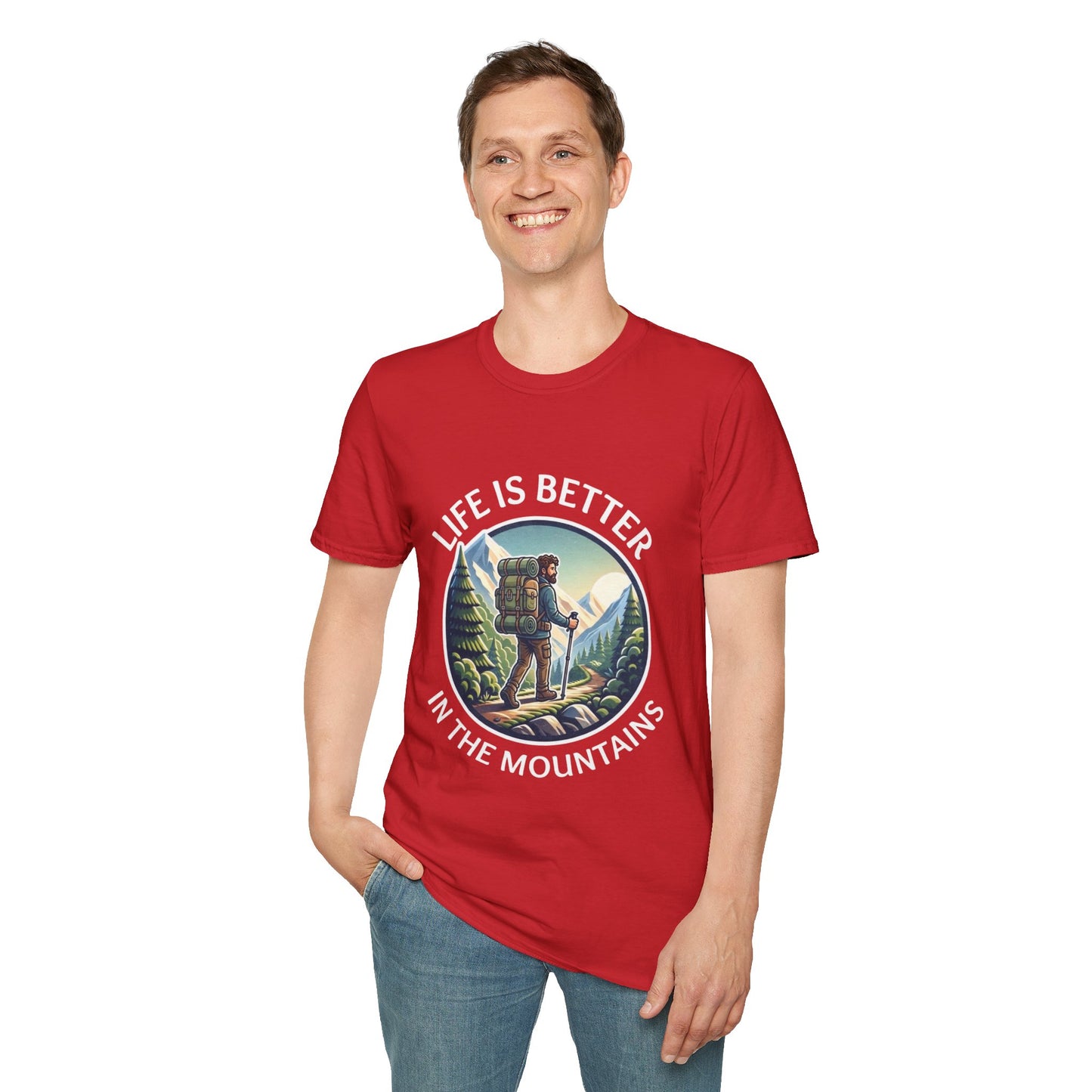 'Life is better in Mountain' Man T-Shirt