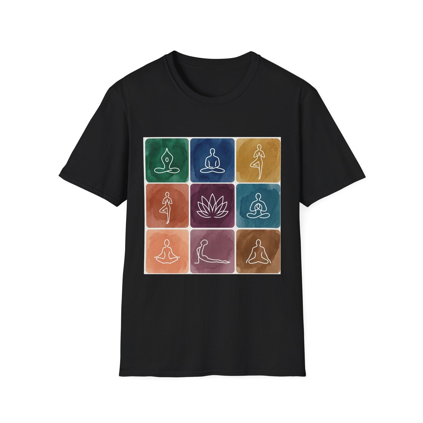 'Yoga Pose Grid' T-Shirt