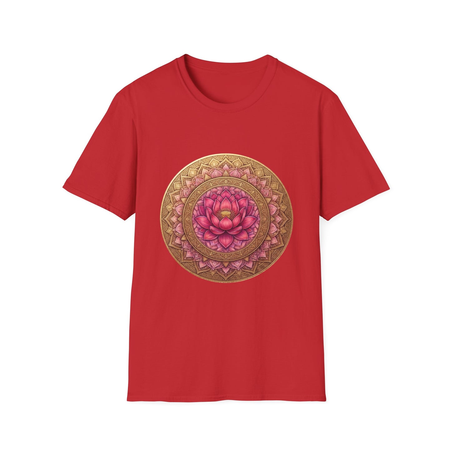 'Pink Floral Lotus' T-Shirt