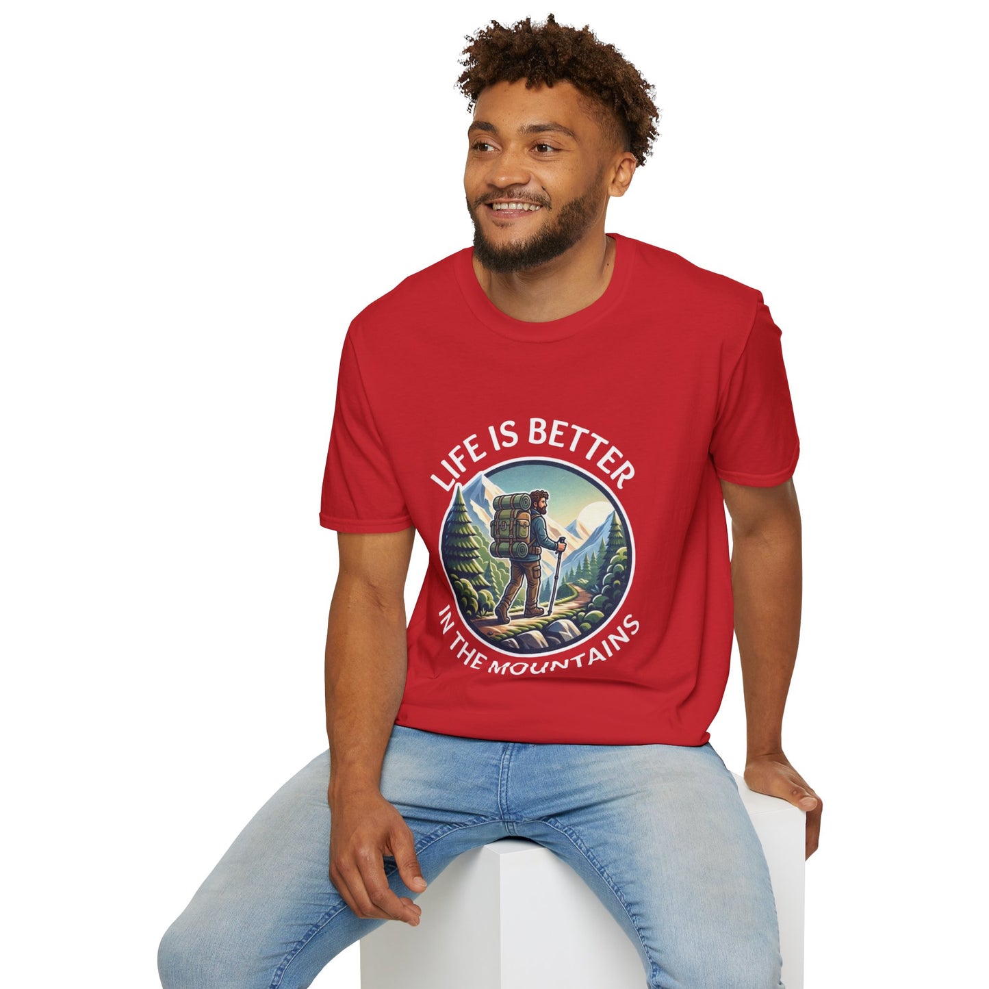 'Life is better in Mountain' Man T-Shirt