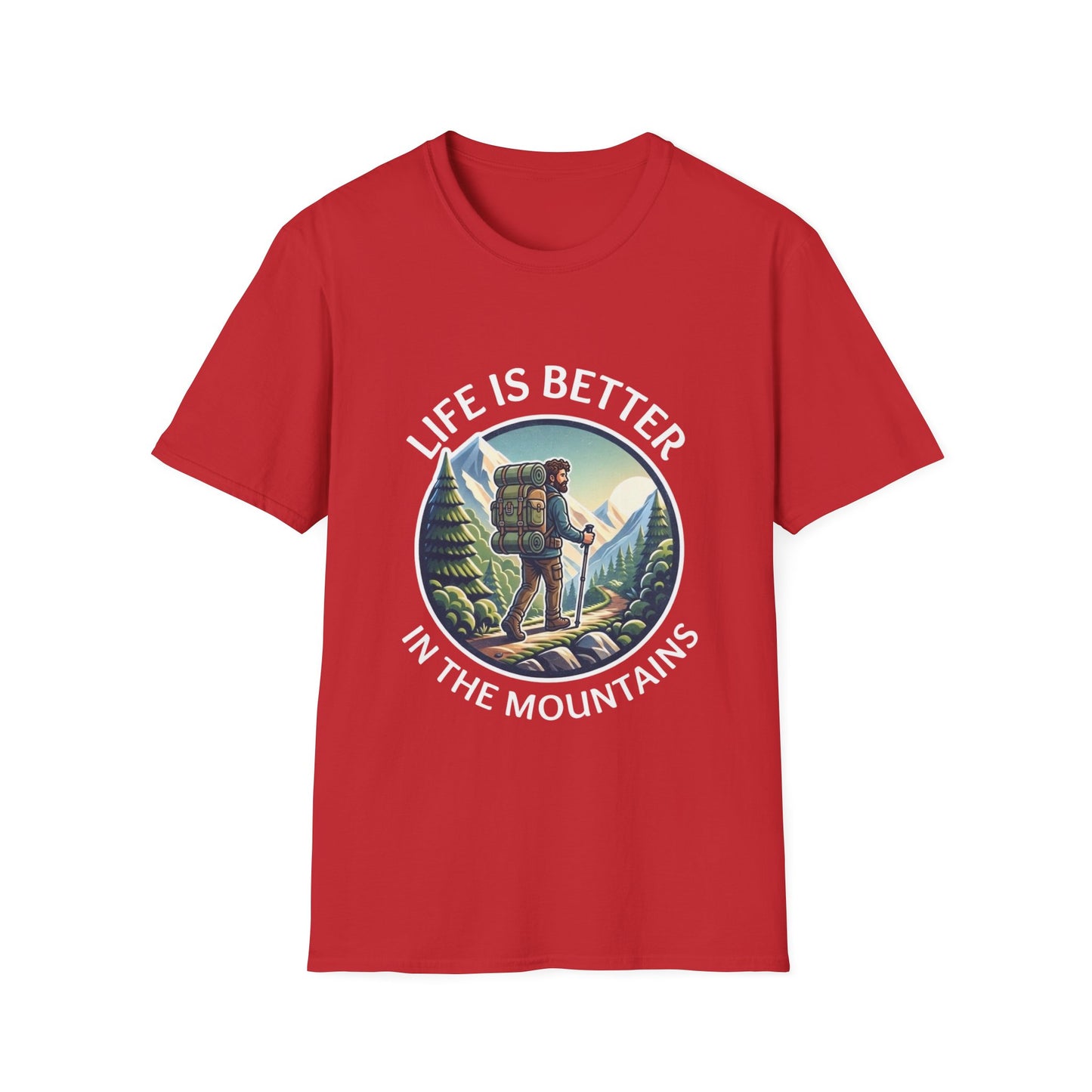 'Life is better in Mountain' Man T-Shirt