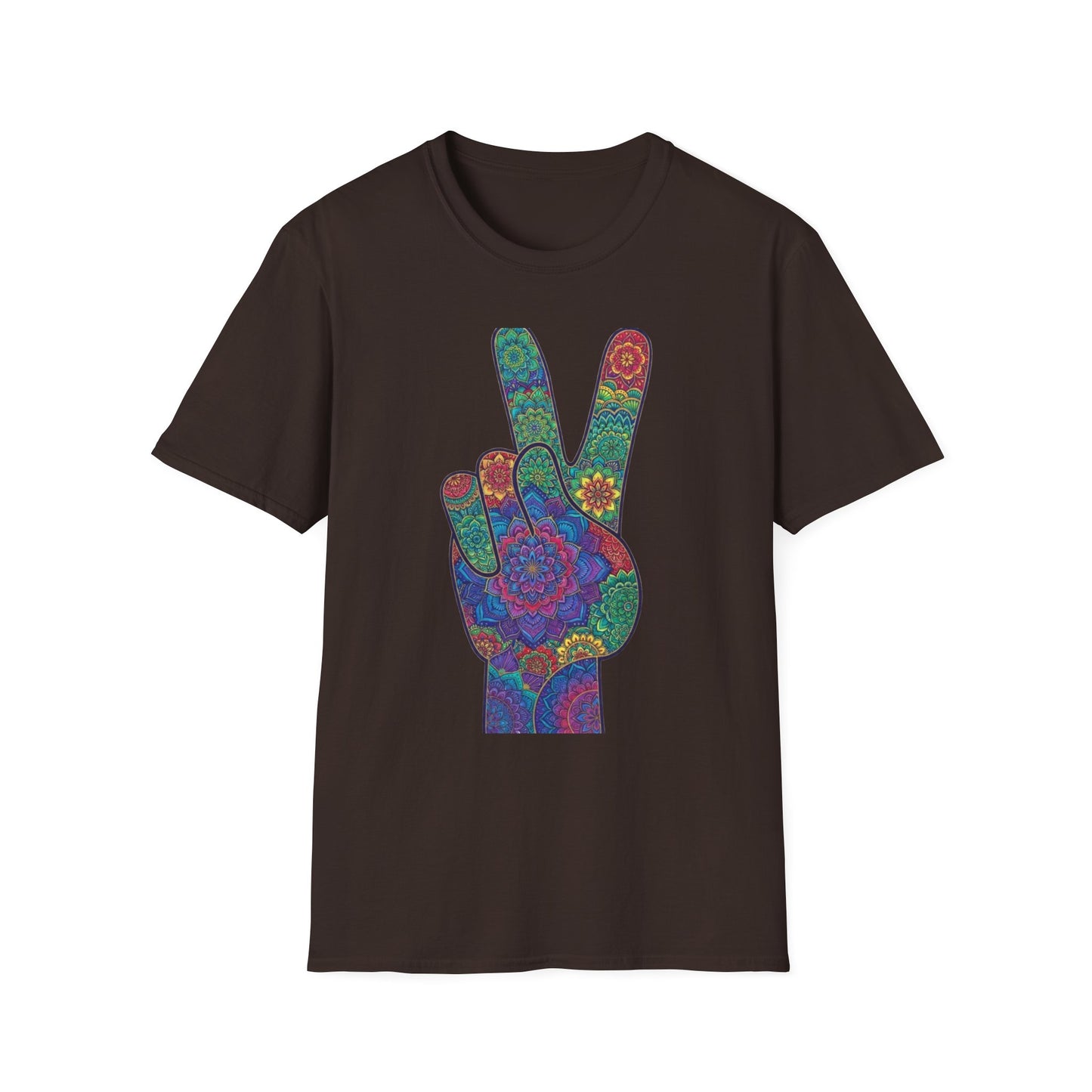 'Boho floral peace sign' T-Shirt