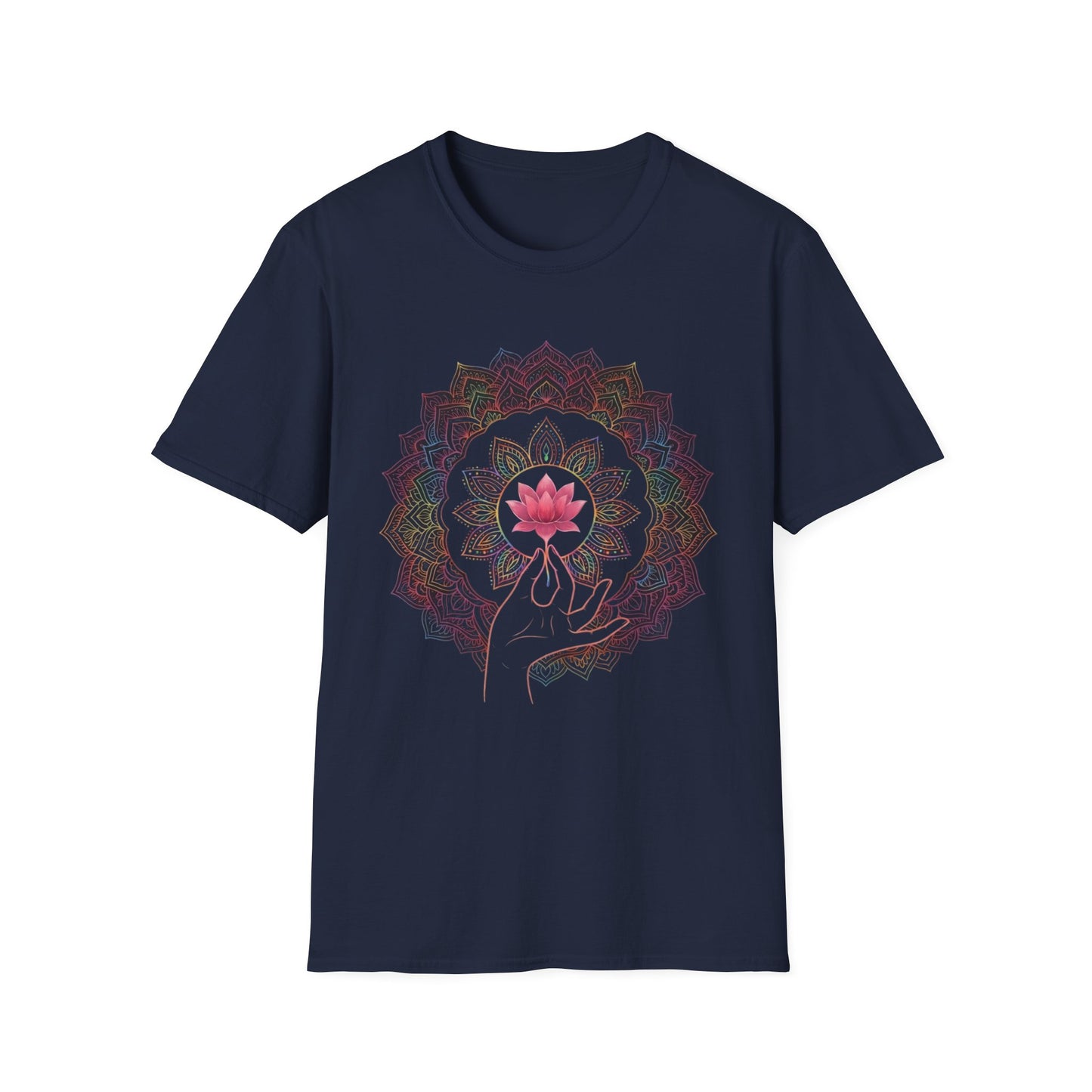 'Lotus in hand Mandala' T-Shirt