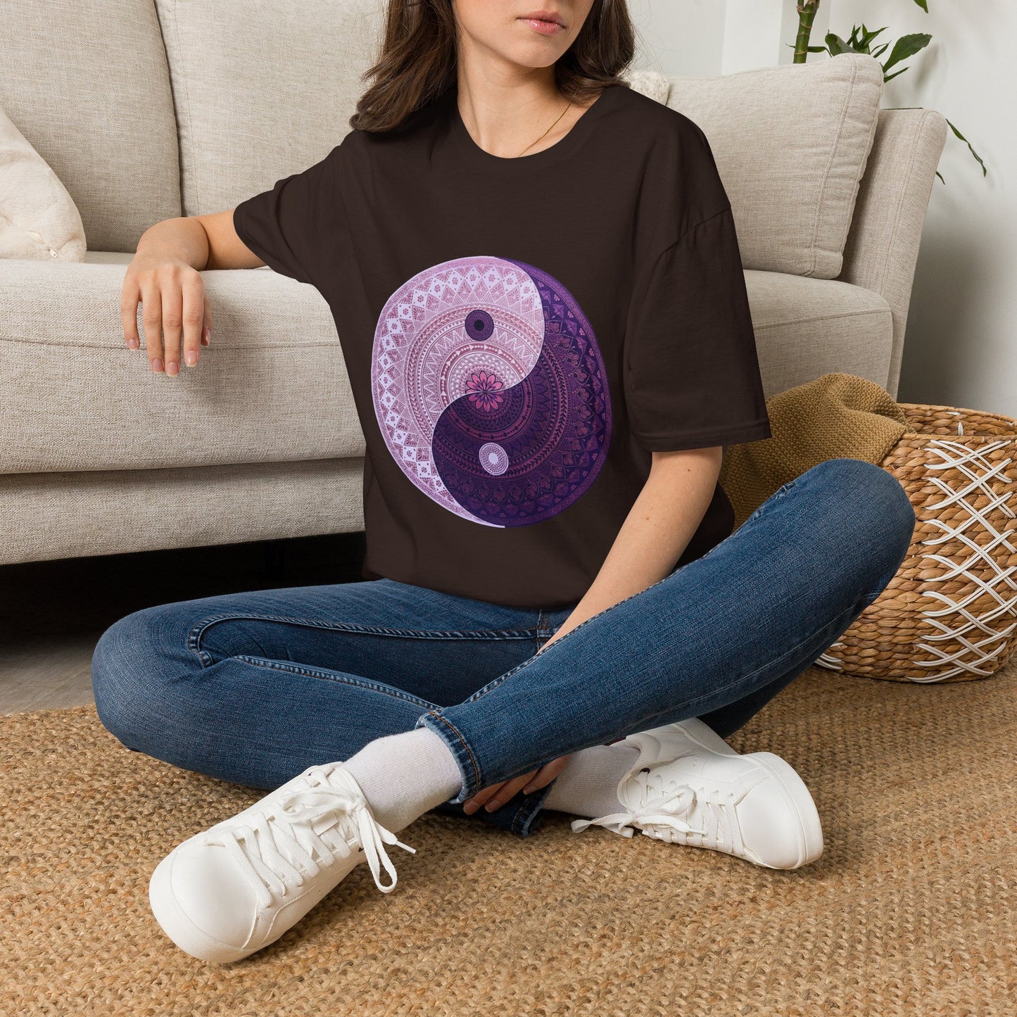 'Yin Yang Mandala' T-Shirt