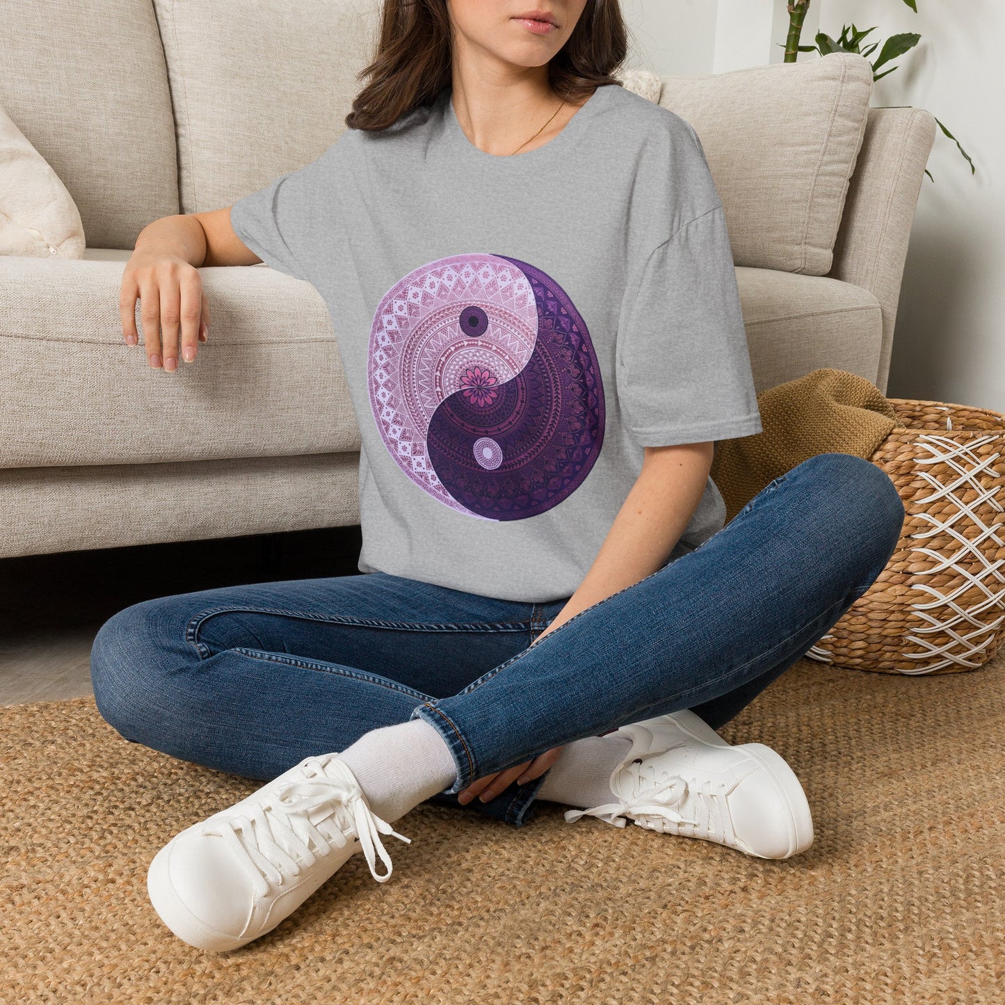'Yin Yang Mandala' T-Shirt