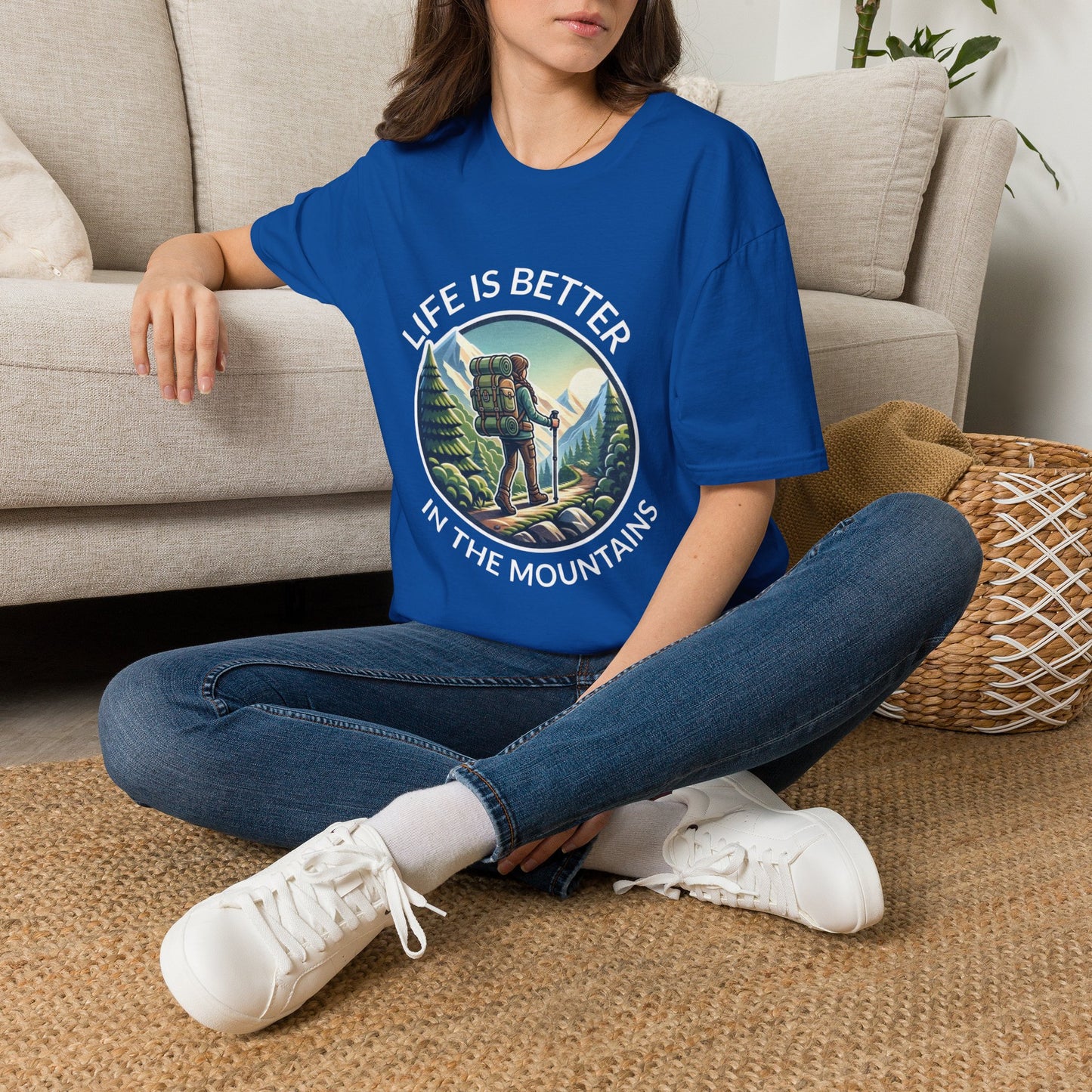 'Life is better in Mountains' Woman T-Shirt