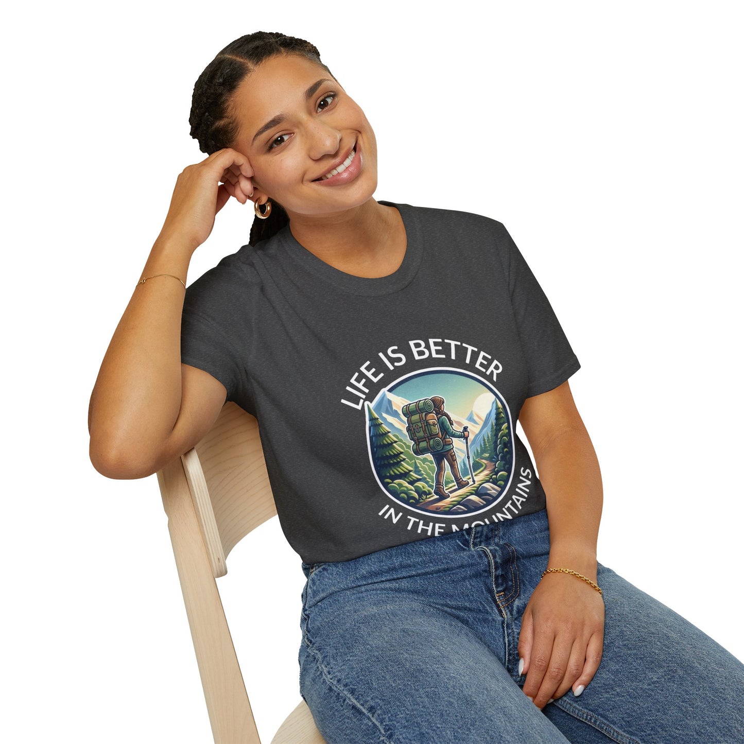 'Life is better in Mountains' Woman T-Shirt