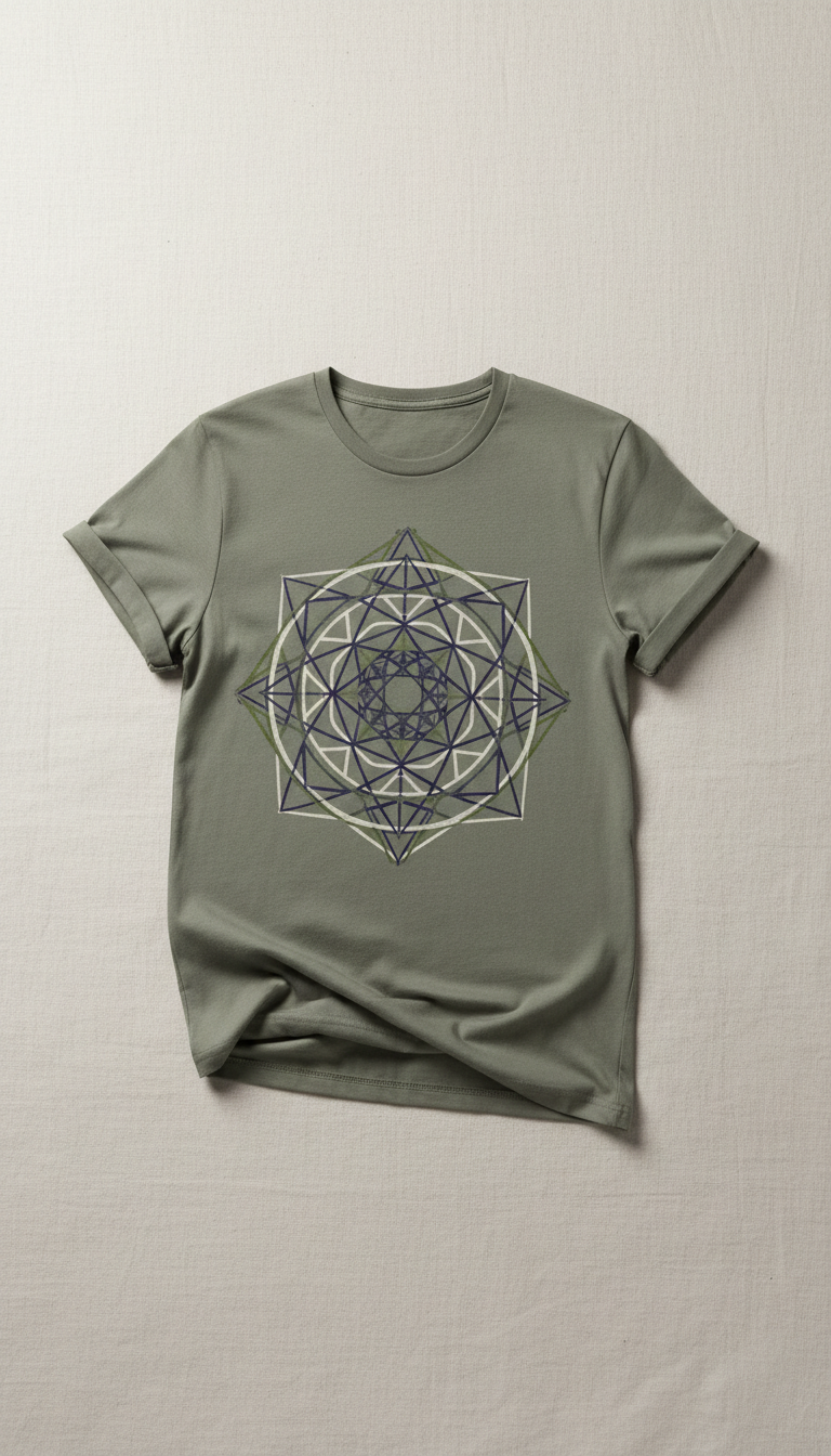 Sacred Geometry Graphic Tee Cotton