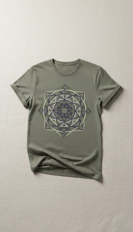 Sacred Geometry Graphic Tee Cotton