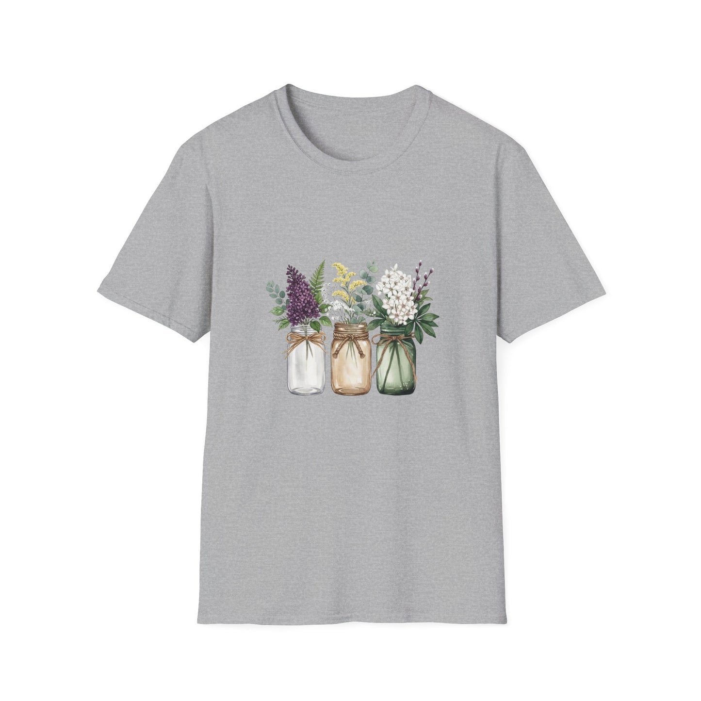 'Floral Mason Jar' T-Shirt