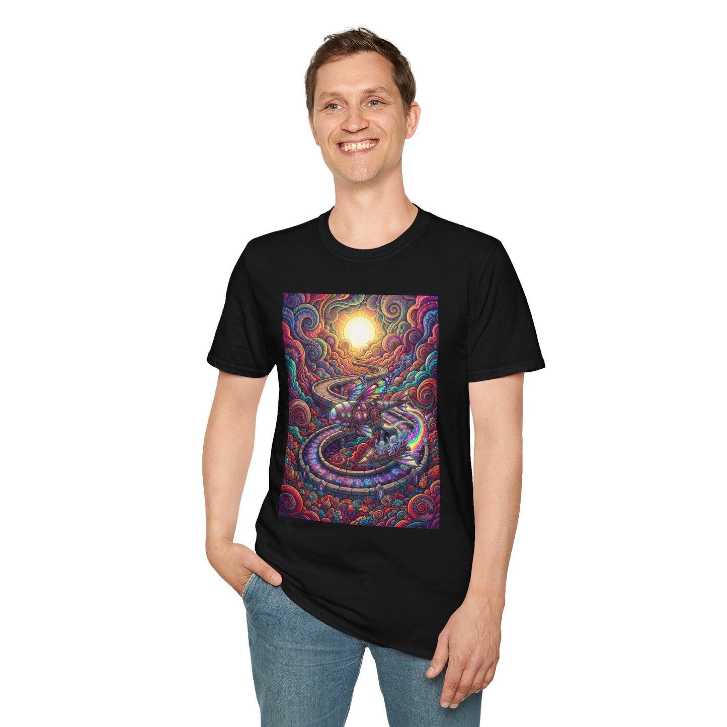 'Psychedelic Sunrise Path' T-Shirt