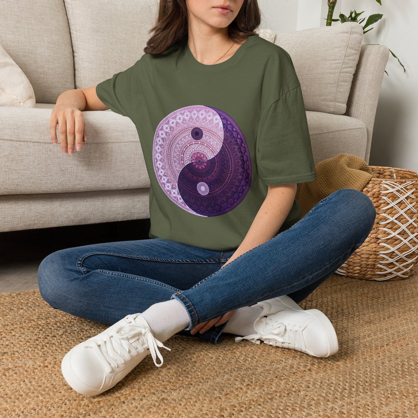 'Yin Yang Mandala' T-Shirt