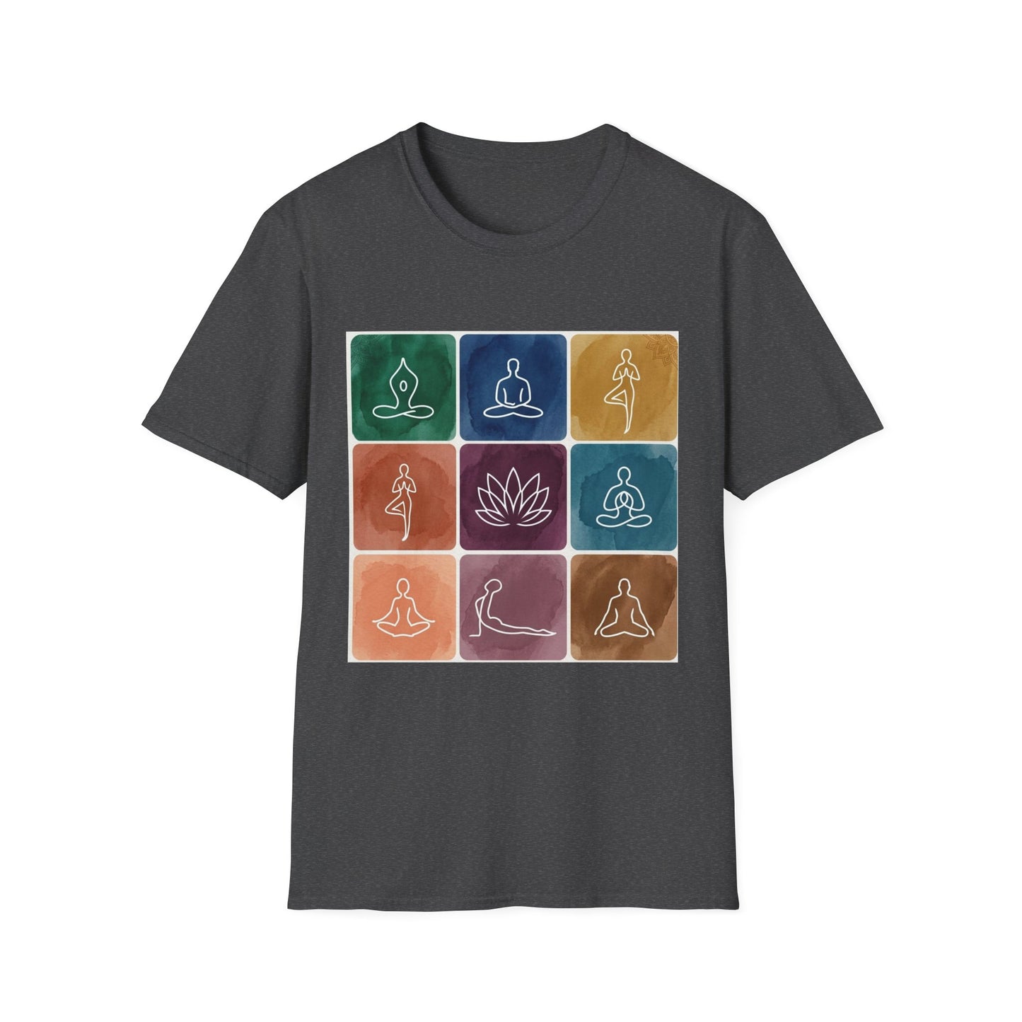 'Yoga Pose Grid' T-Shirt